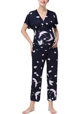 Floral Boxer Pajama Set