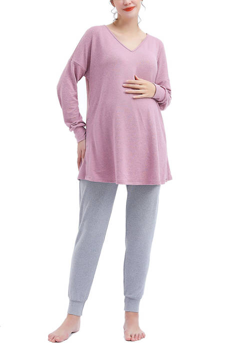 Kimi & Kai Emilia Maternity/Nursing Lounge Sweatshirt &amp;