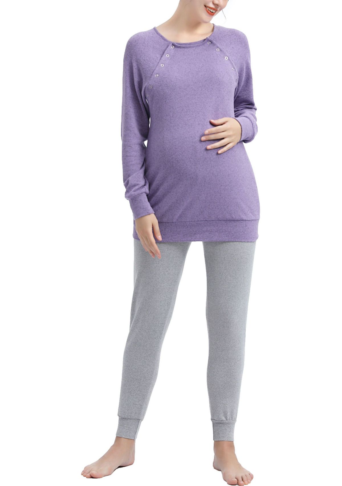Zoie Maternity/Nursing Pajama Set