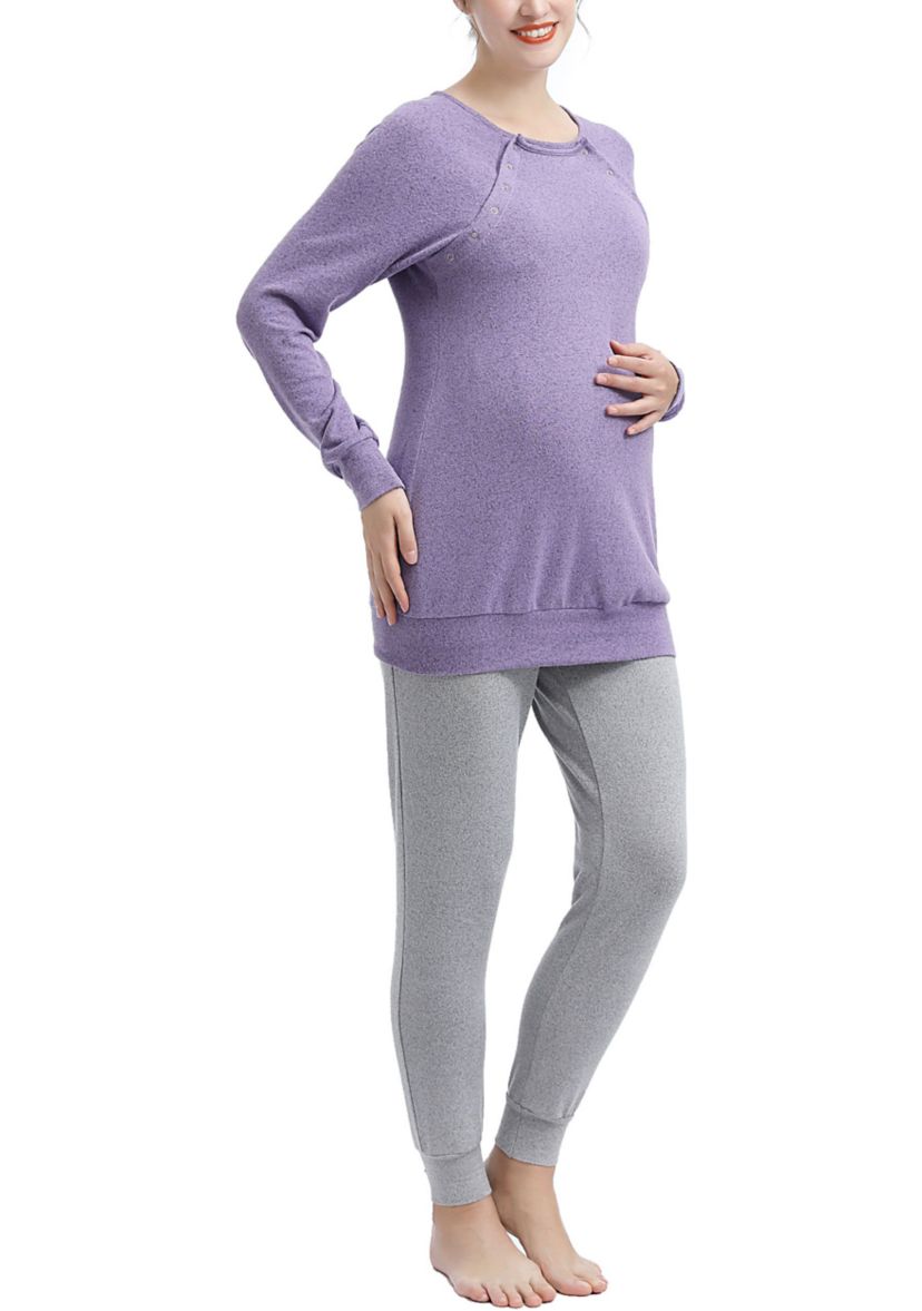 Zoie Maternity/Nursing Pajama Set