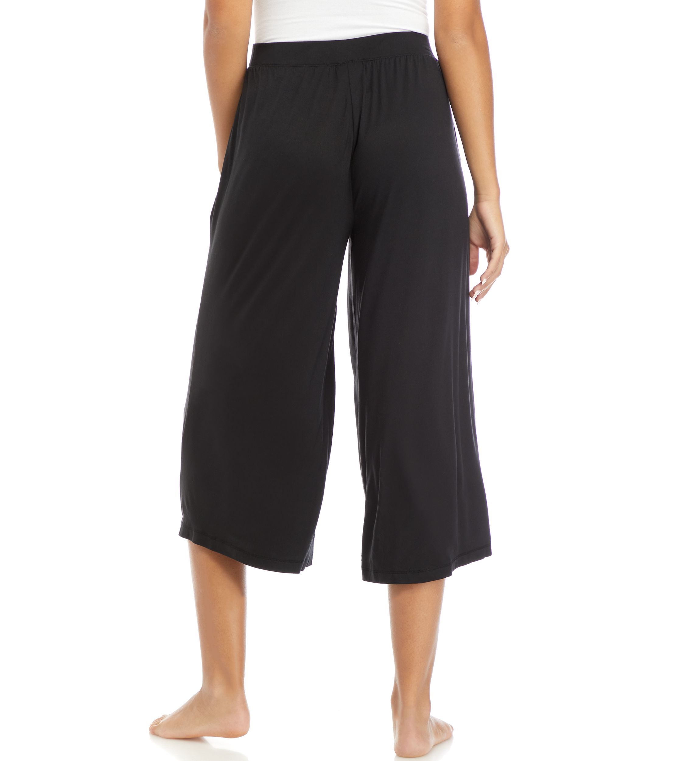 Wide Leg Capri Pajama Pants 
