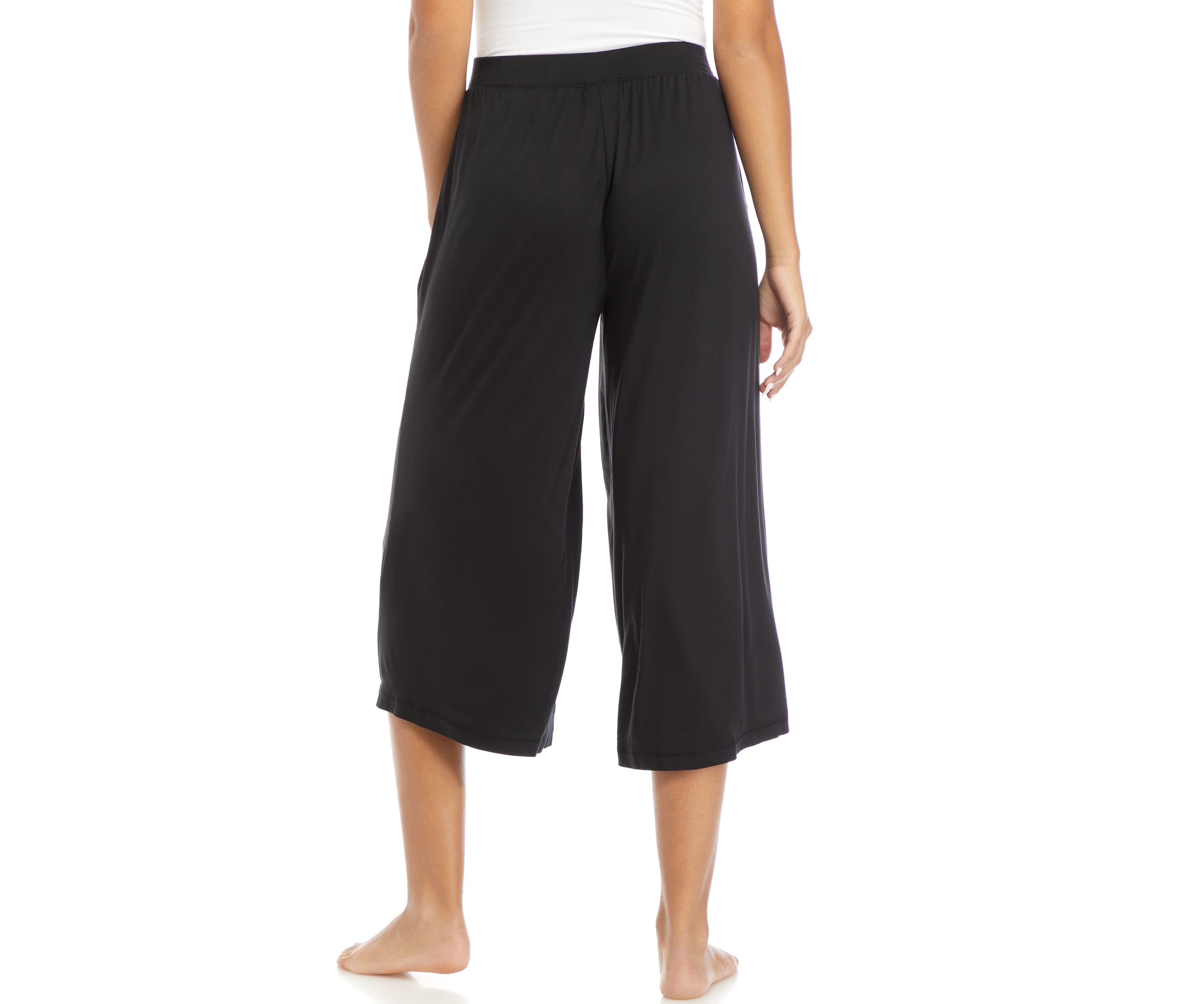 Wide Leg Capri Pajama Pants 