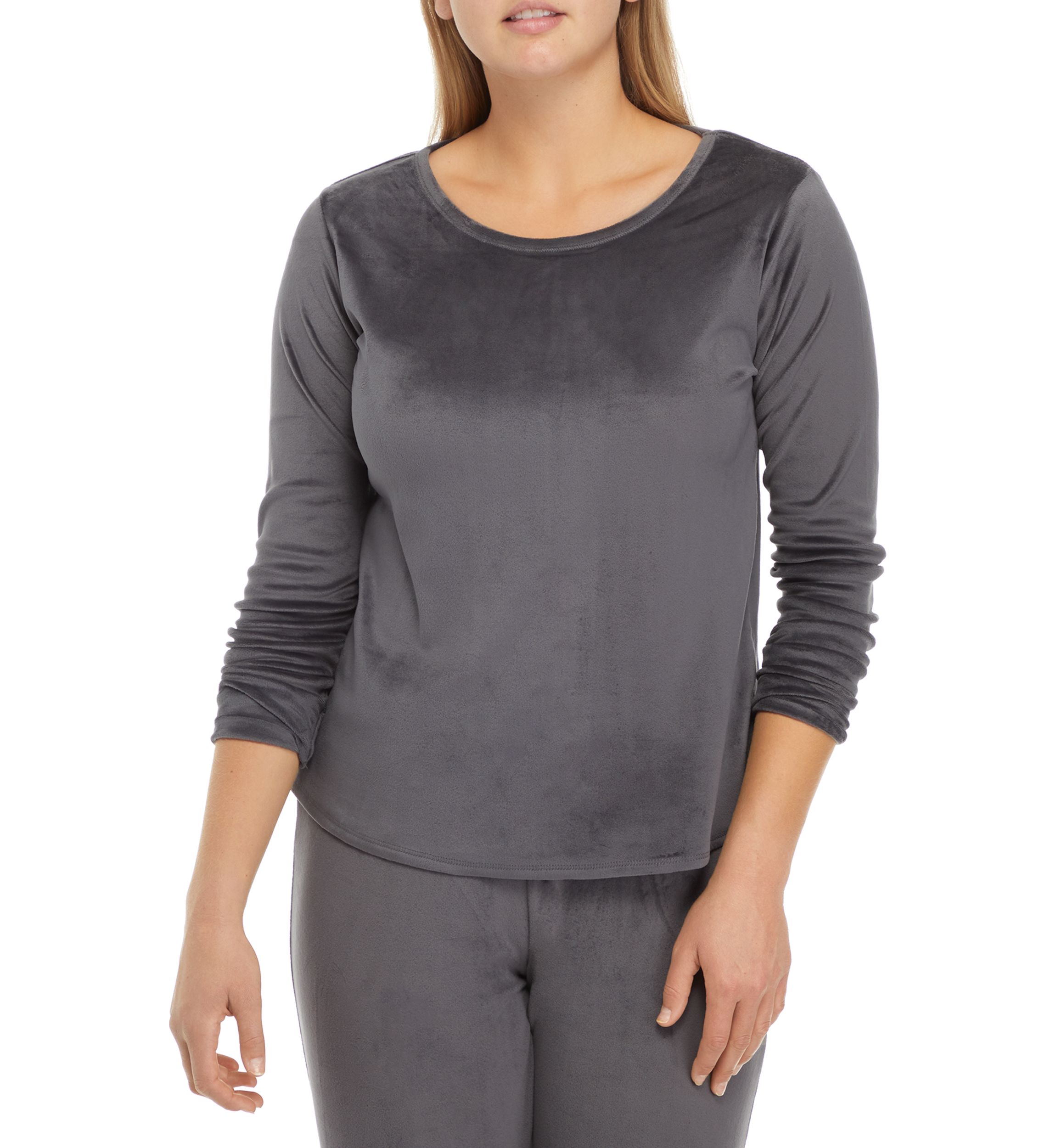 Velour Long Sleeve Top