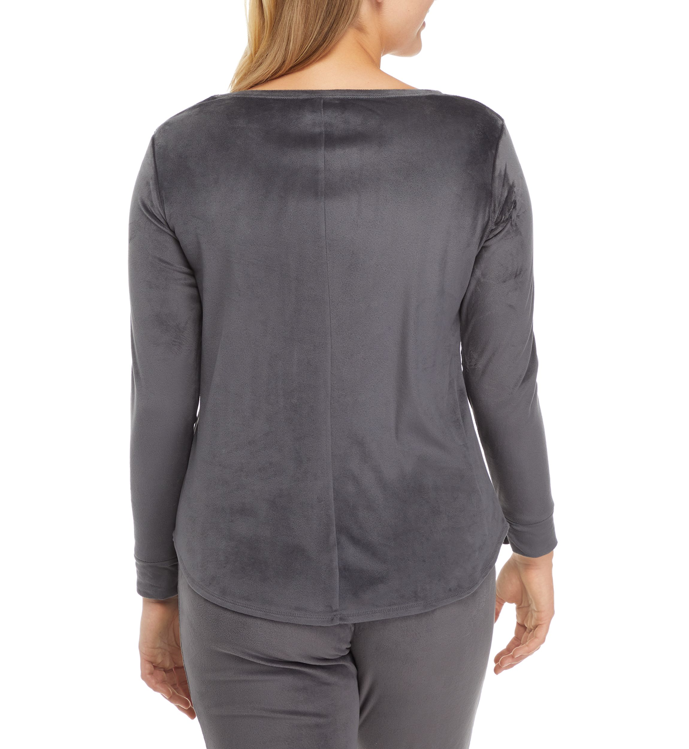 Velour Long Sleeve Top