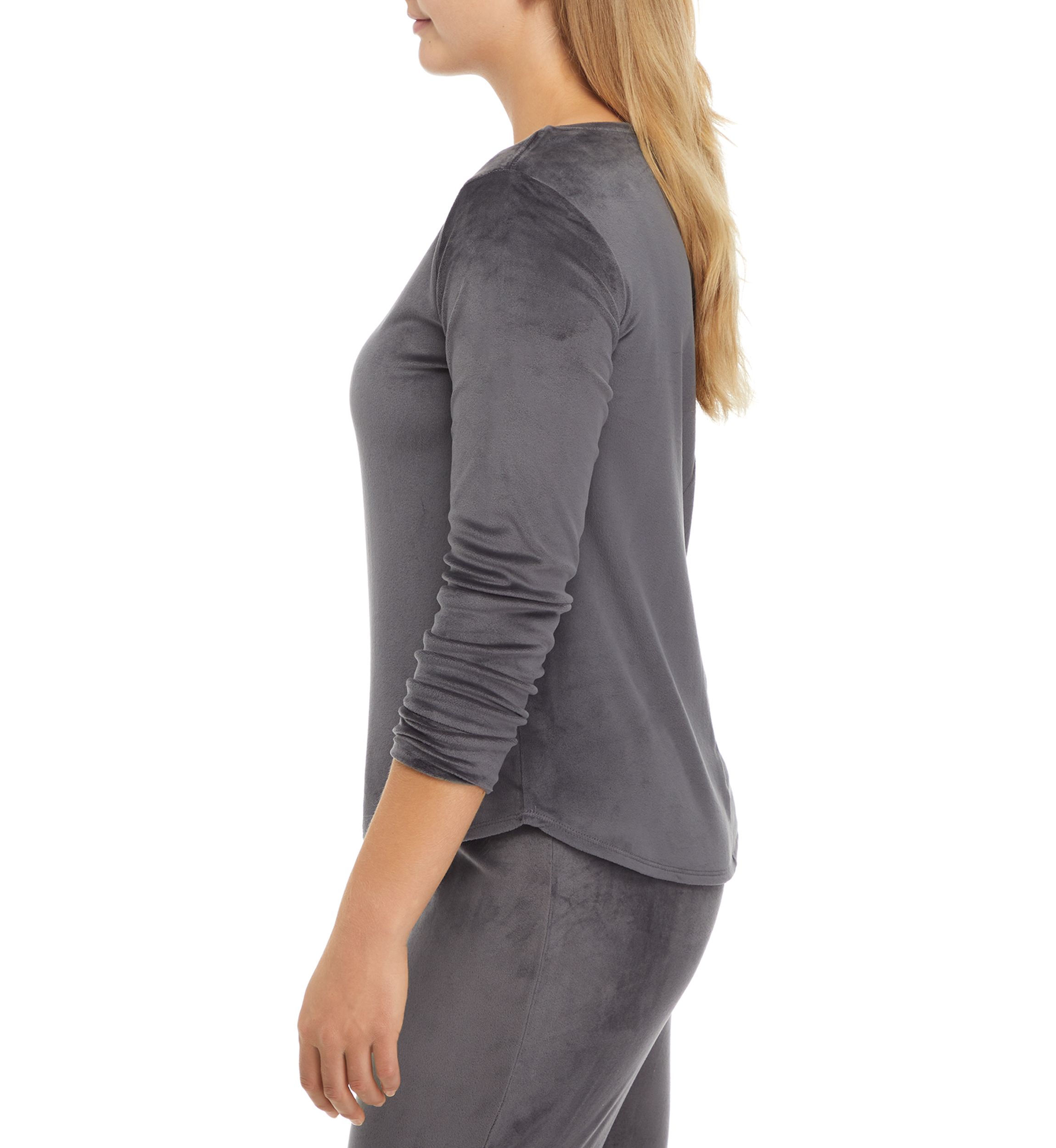 Velour Long Sleeve Top