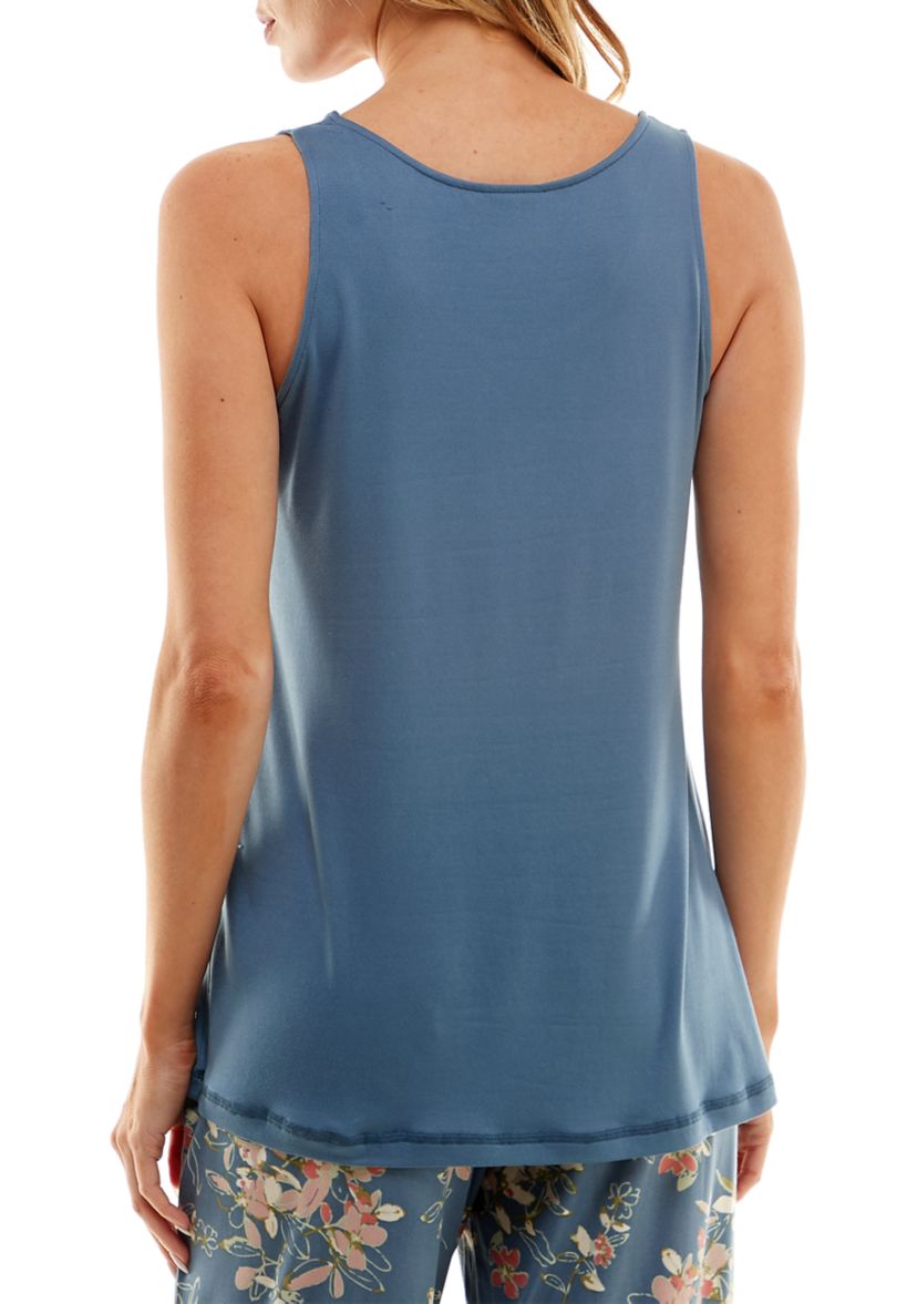 Womens Luxe Sleeveless Sleep Tank Top