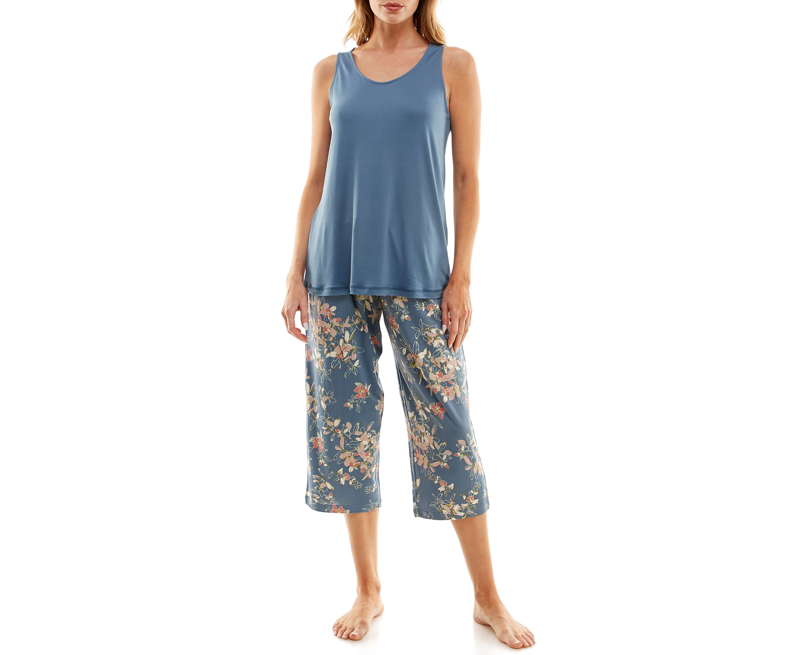 Womens Luxe Sleeveless Sleep Tank Top