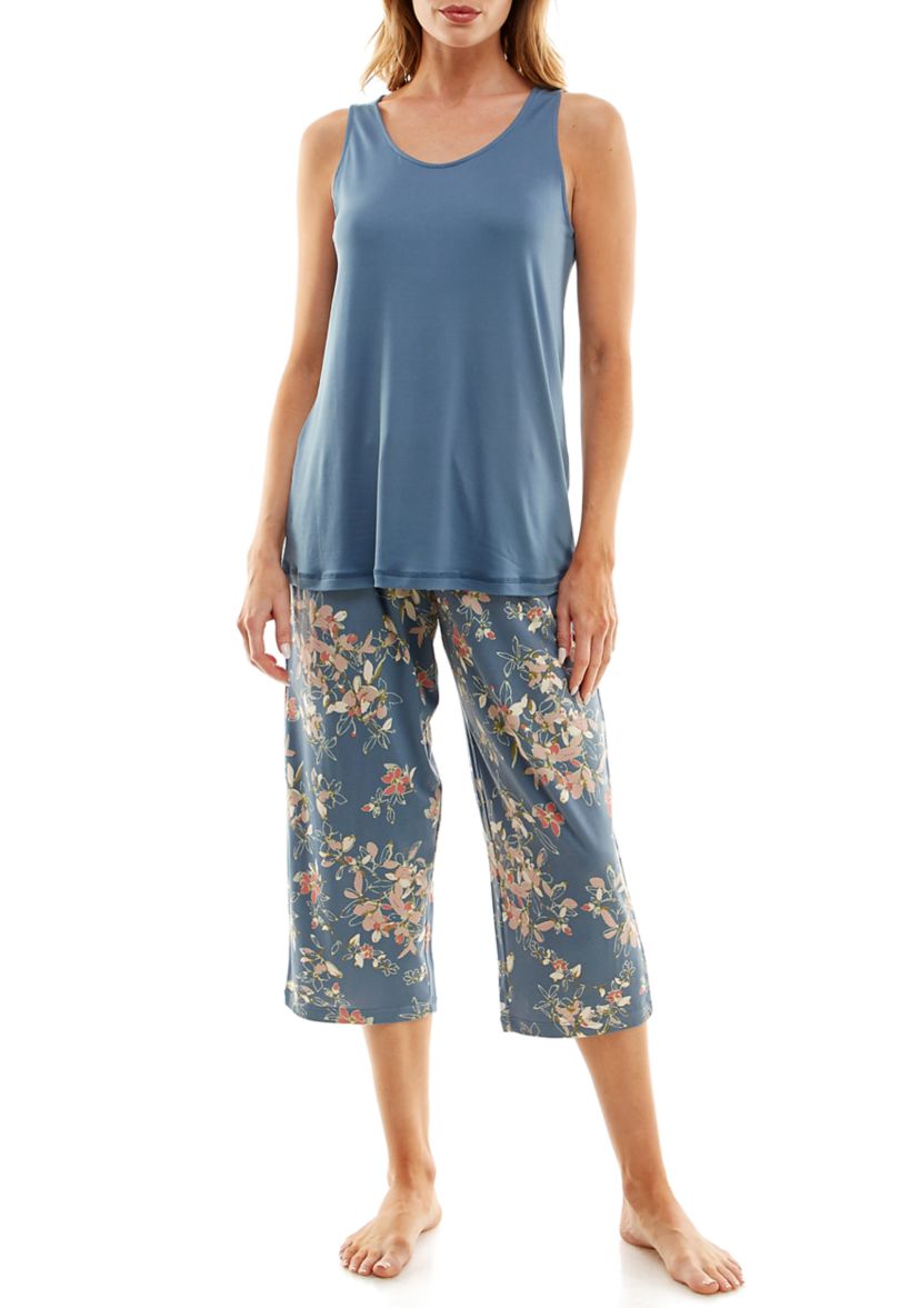 Womens Luxe Sleeveless Sleep Tank Top