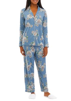 Wonderly Women s Knit Satin Pajama Set belk