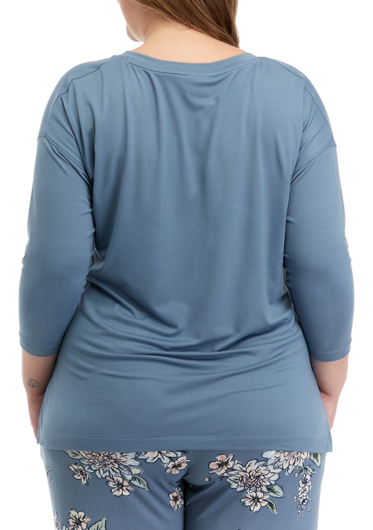 Plus Size Luxe V-Neck Sleep T-Shirt