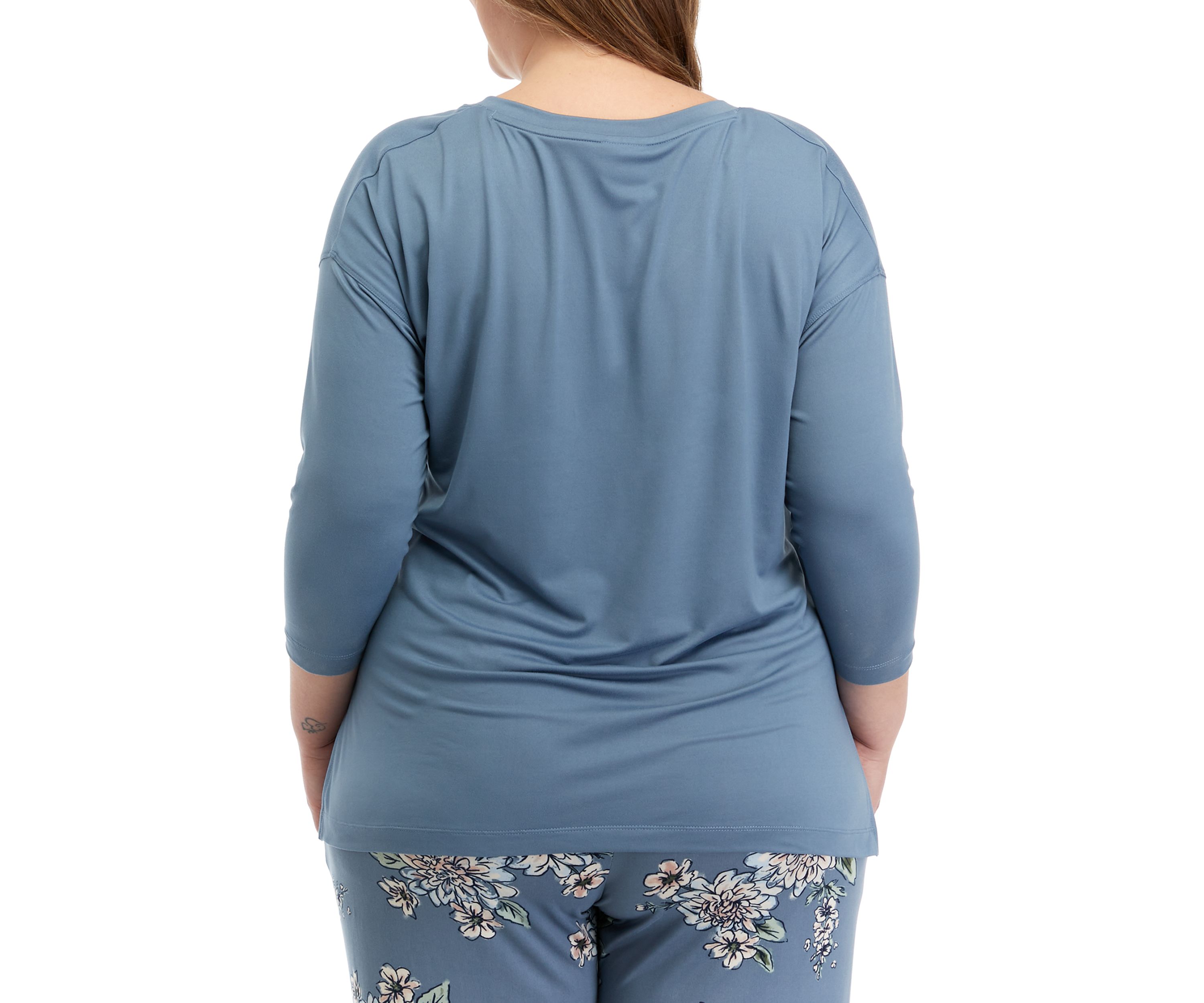Plus Size Luxe V-Neck Sleep T-Shirt