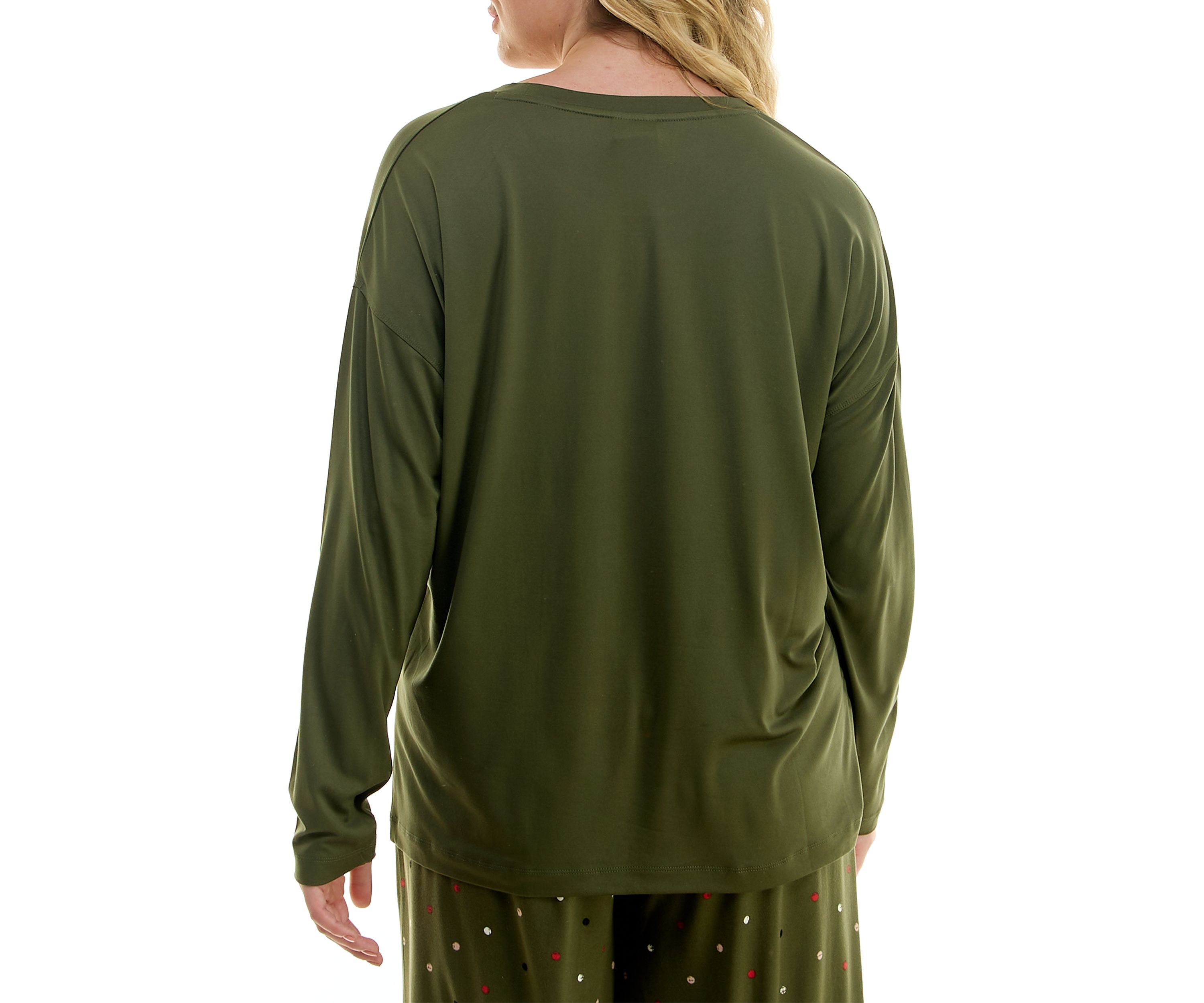 Plus Size Luxe Long Sleeve Sleep T-Shirt