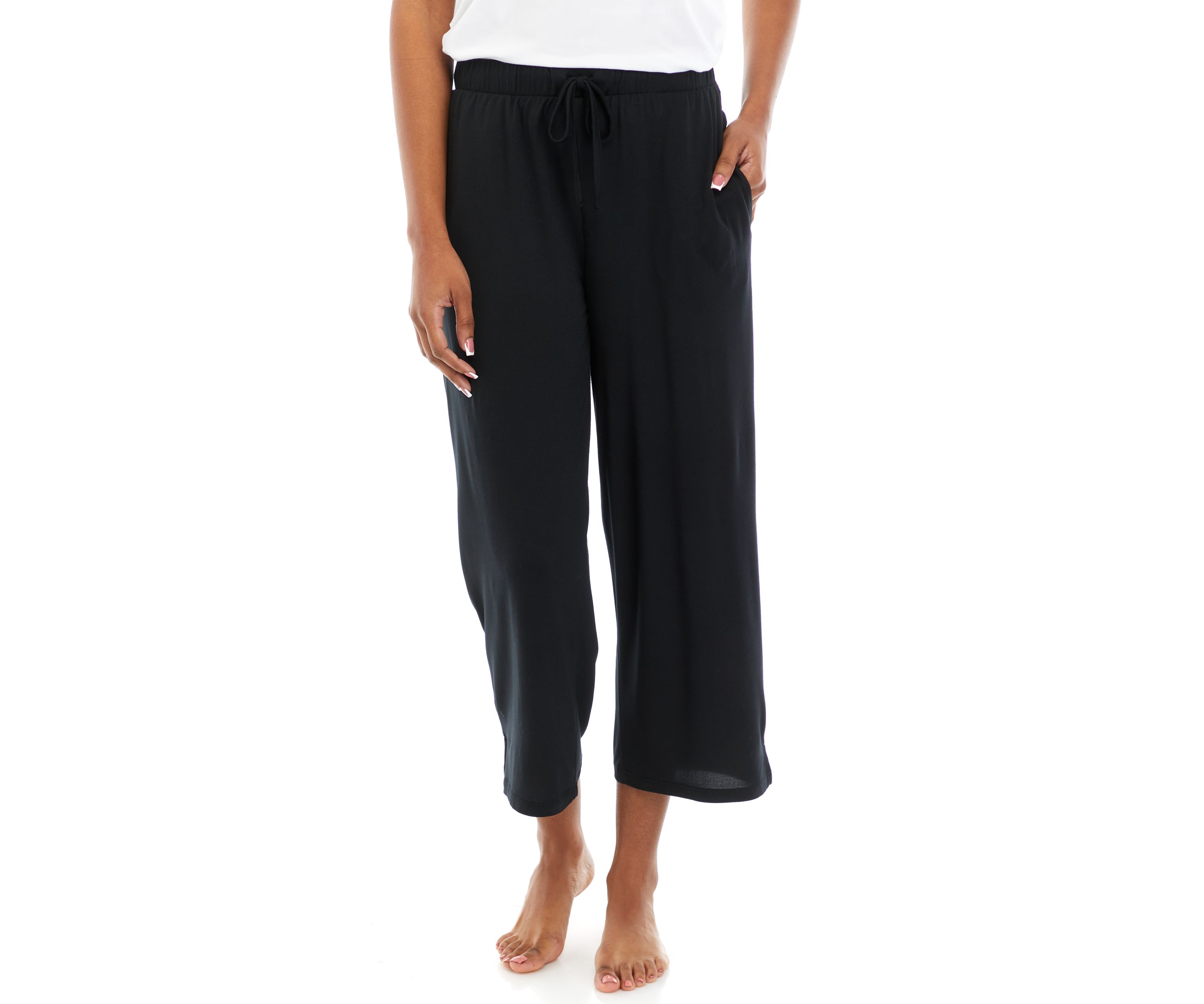 Womens Luxe Knit Capri Pajama Pants