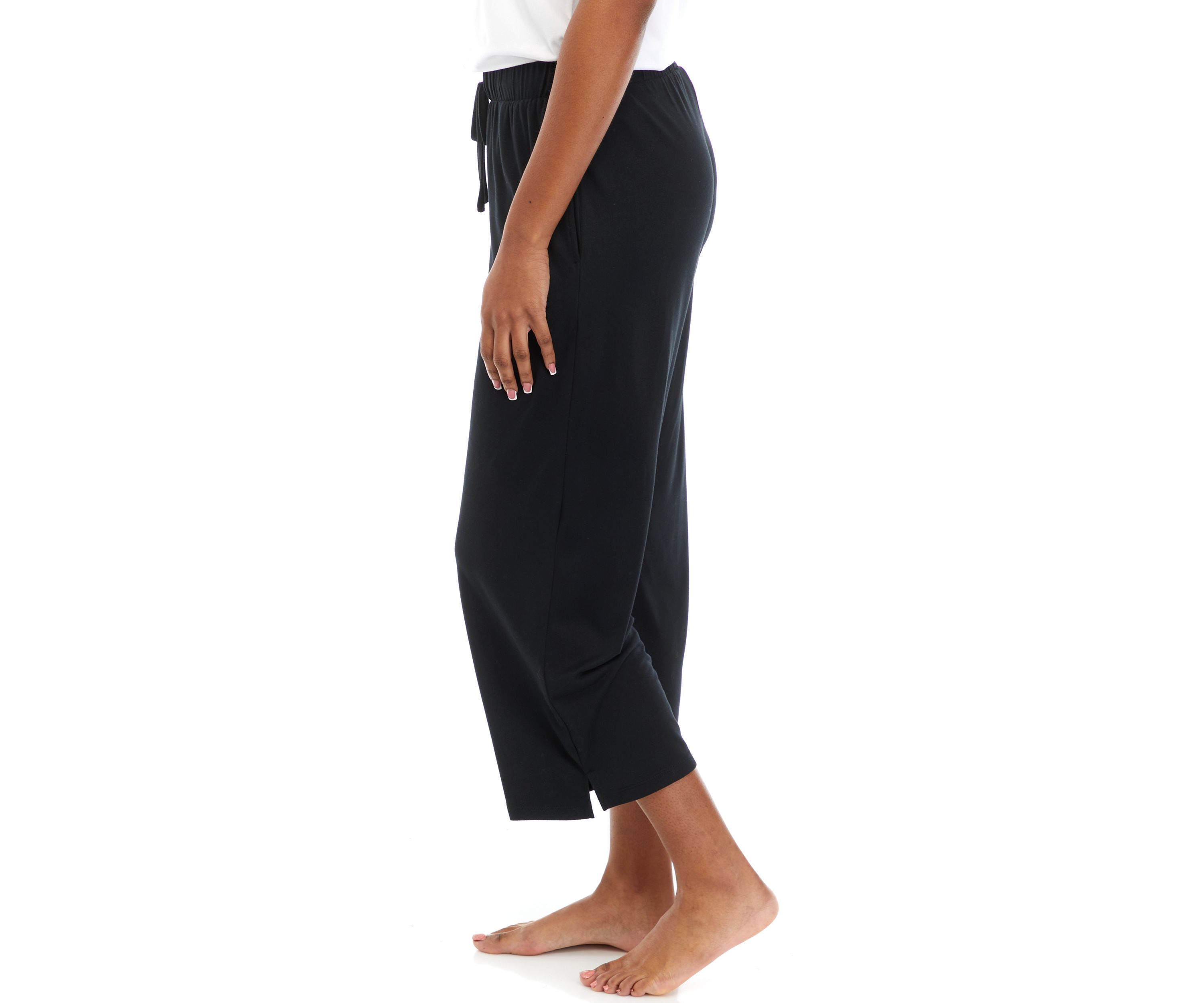 Womens Luxe Knit Capri Pajama Pants