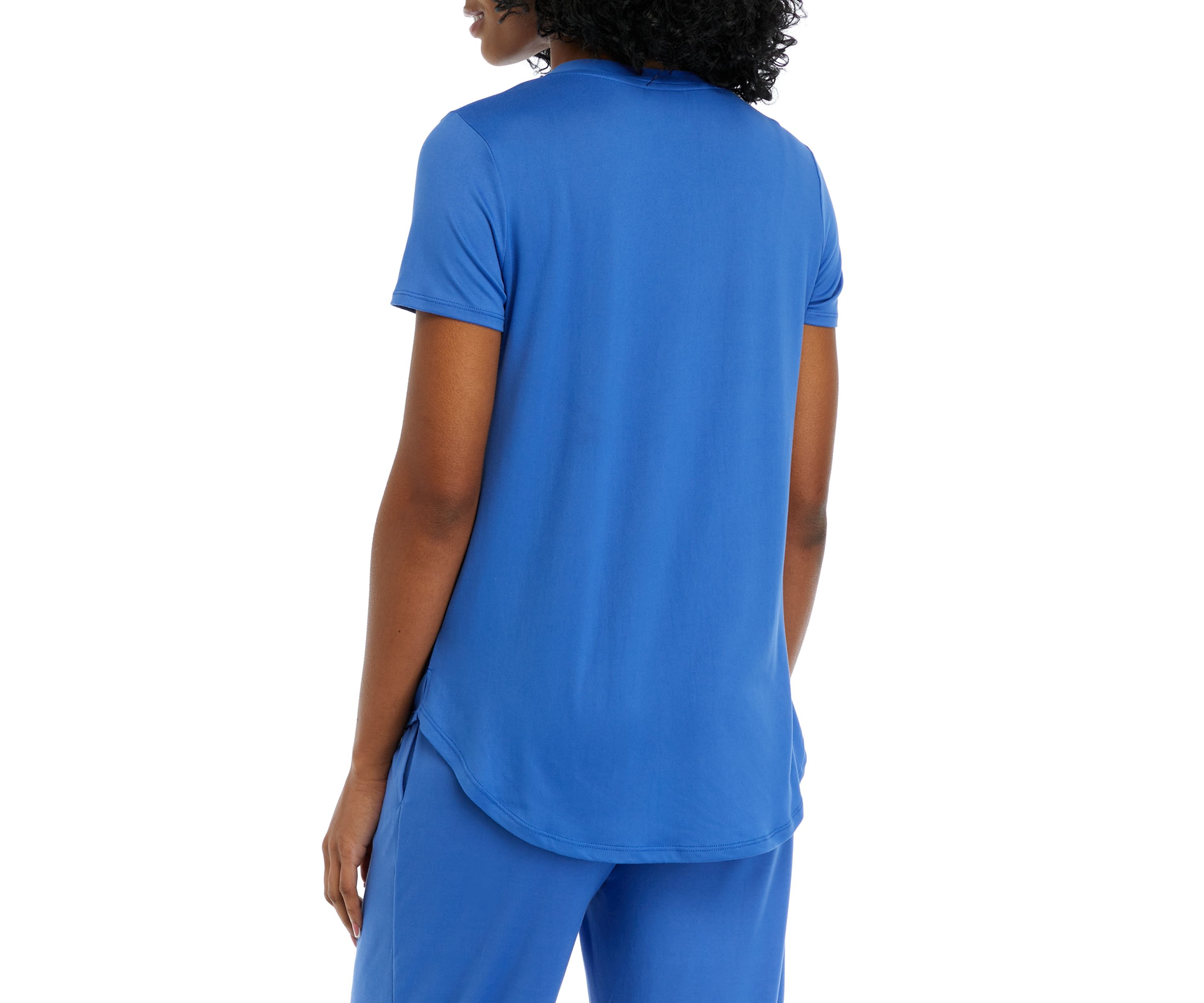 Womens Luxe Knit Short Sleeve Pajama T-Shirt