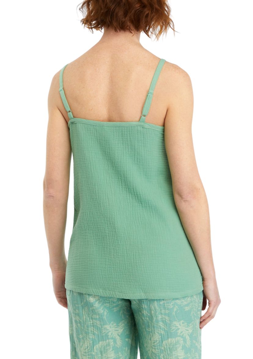 Sleeveless Gauze Tank 