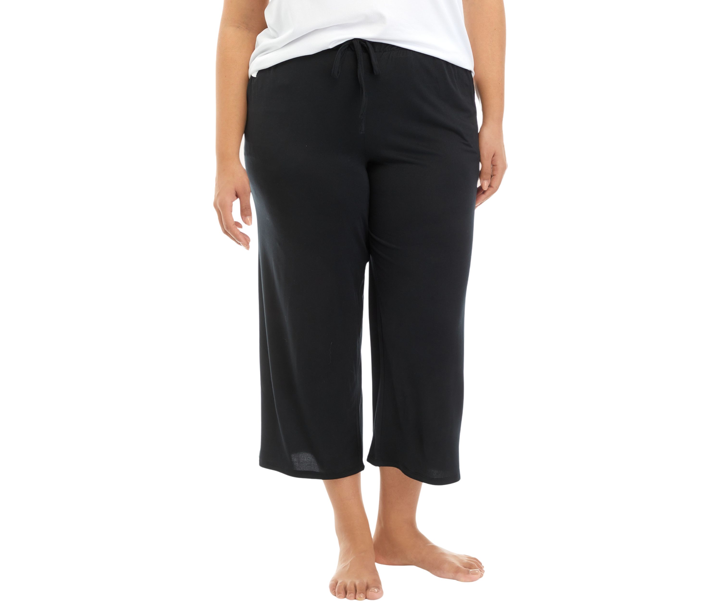 Plus Size Luxe Knit Capri Pajama Pants