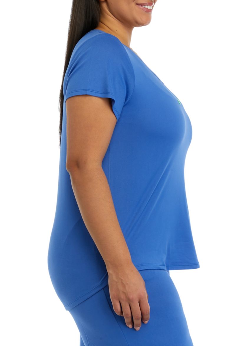 Plus Size Luxe Knit Short Sleeve Sleep T-Shirt