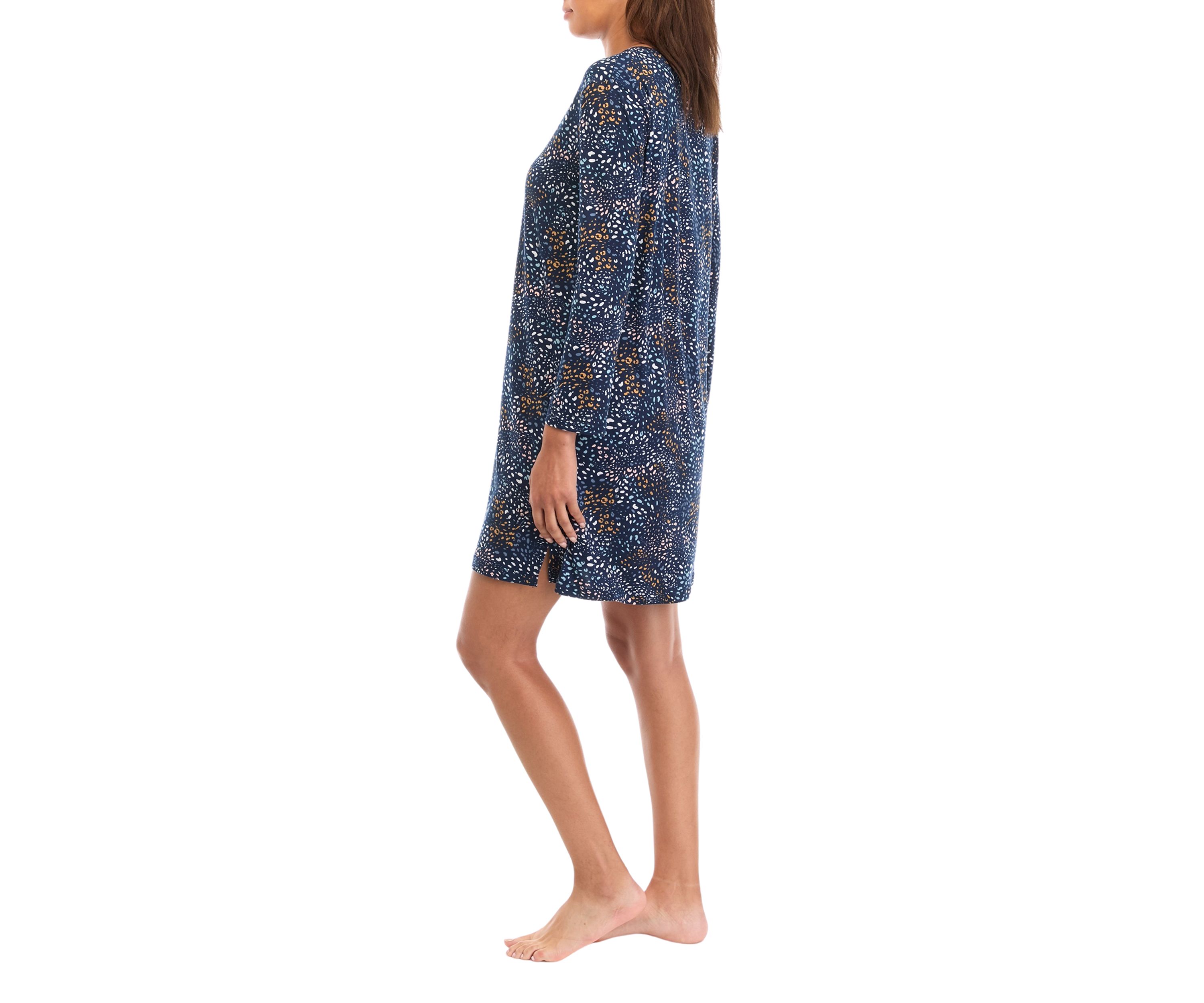 3/4 Sleeve Printed Nightgown 