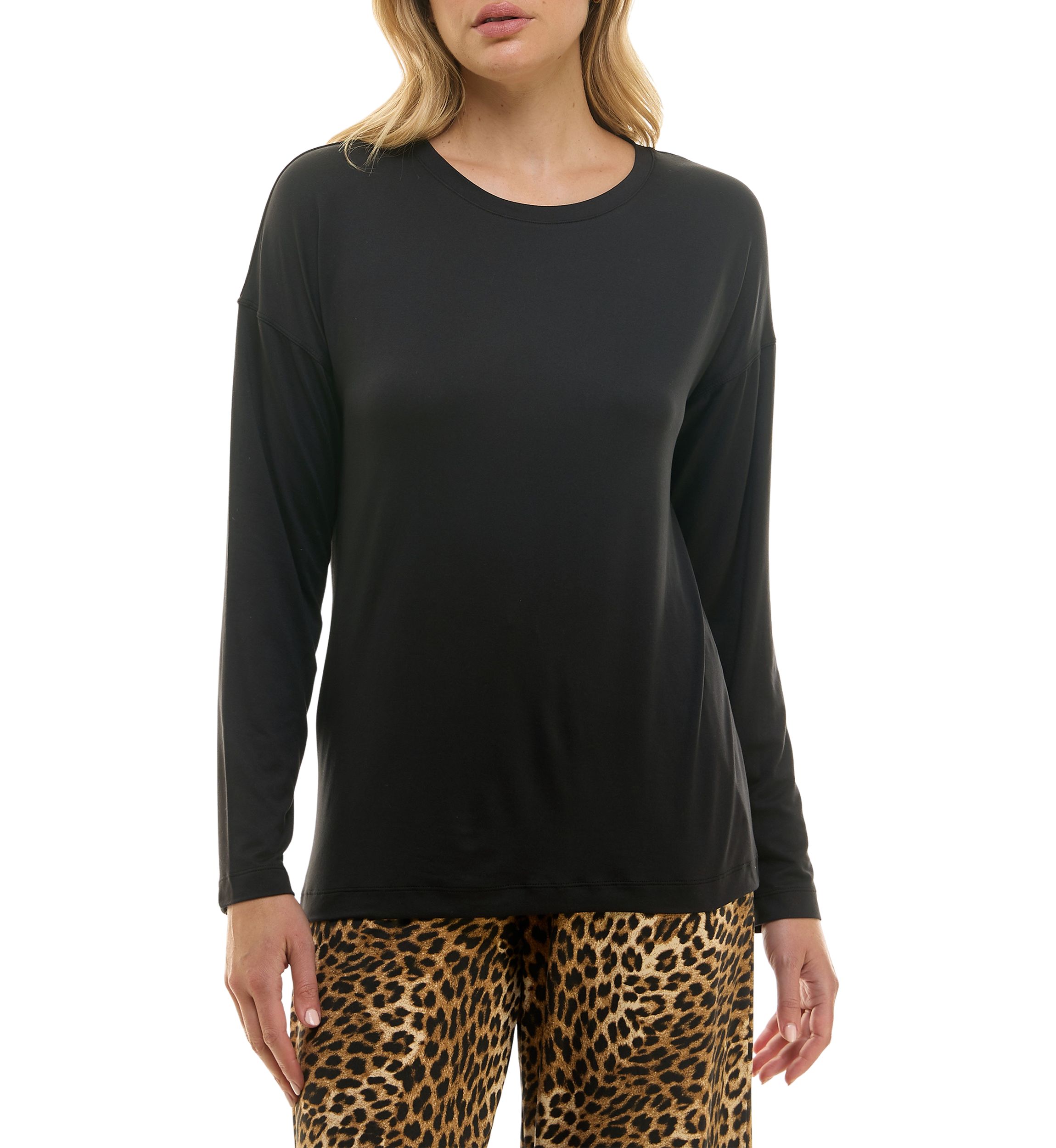 Womens Long Sleeve Crew Neck T-Shirt