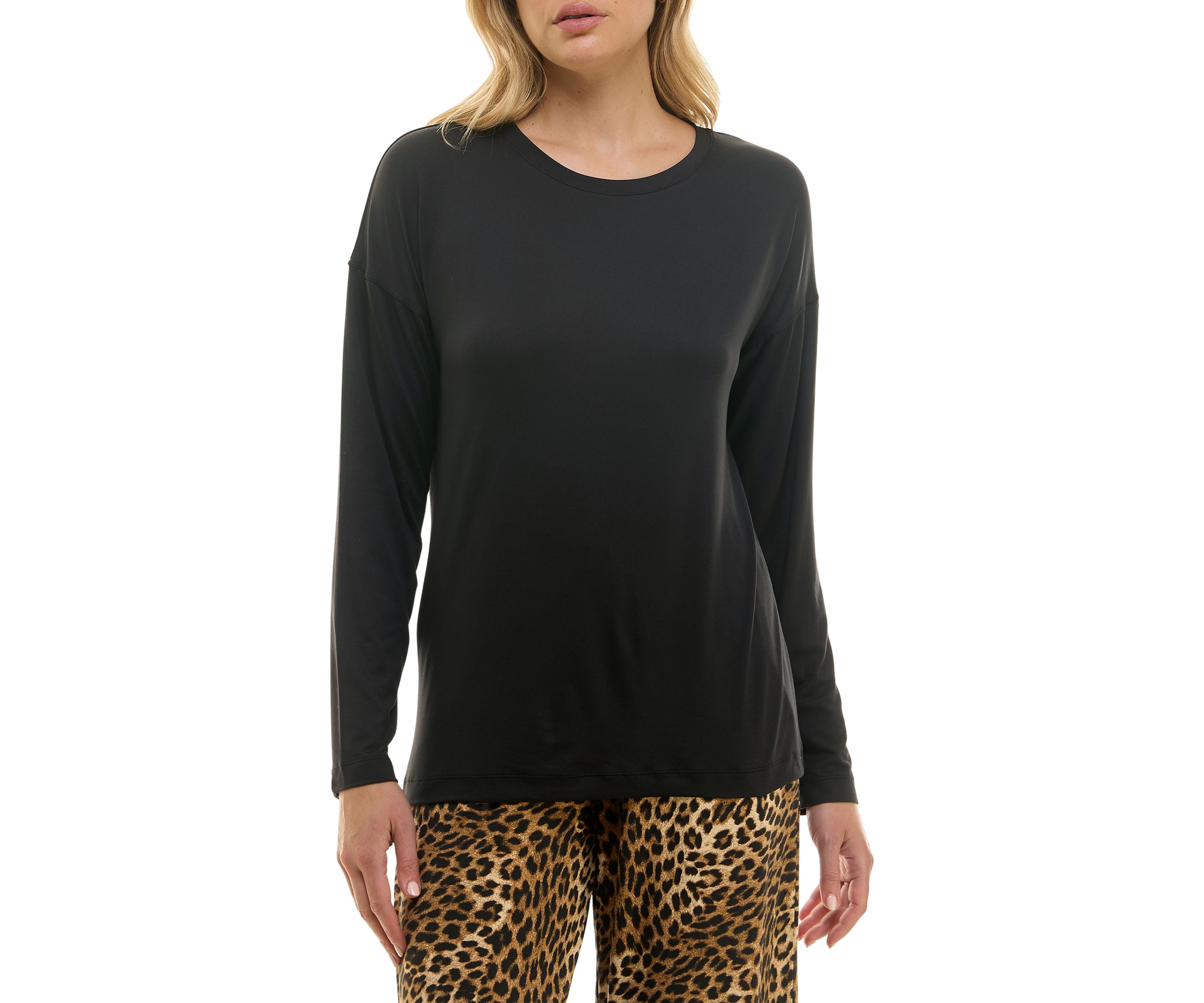 Womens Long Sleeve Crew Neck T-Shirt