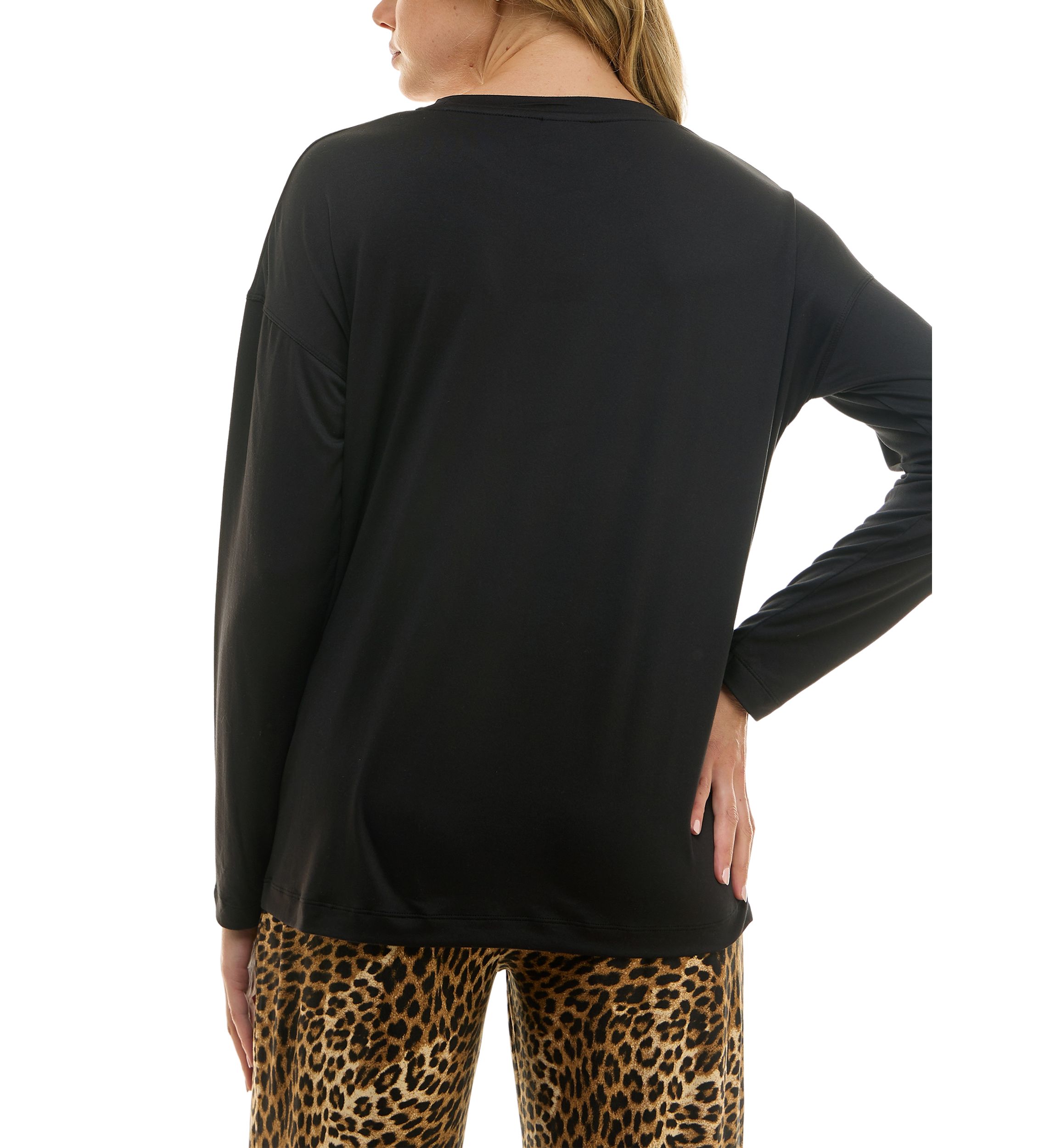 Womens Long Sleeve Crew Neck T-Shirt