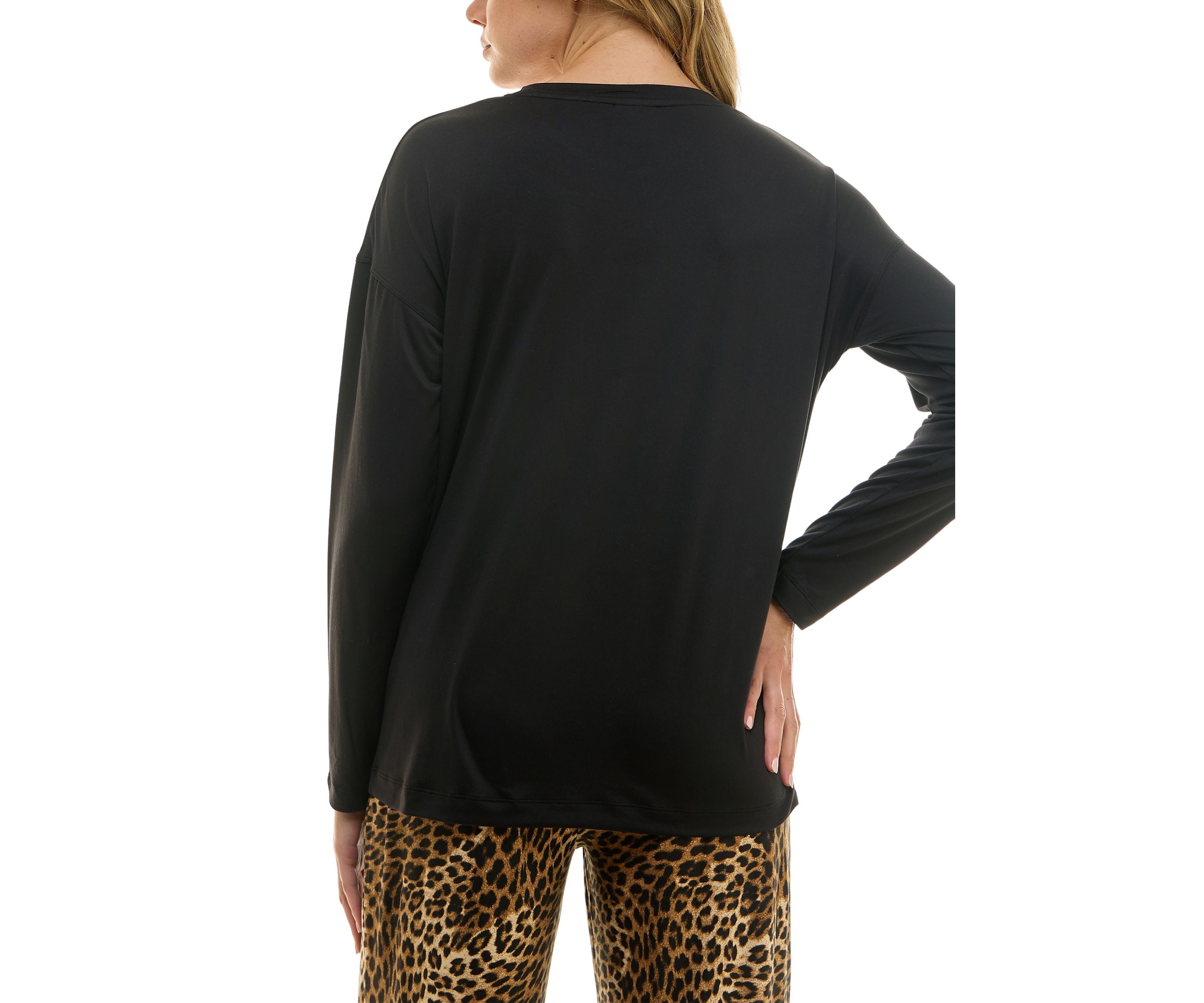 Womens Long Sleeve Crew Neck T-Shirt