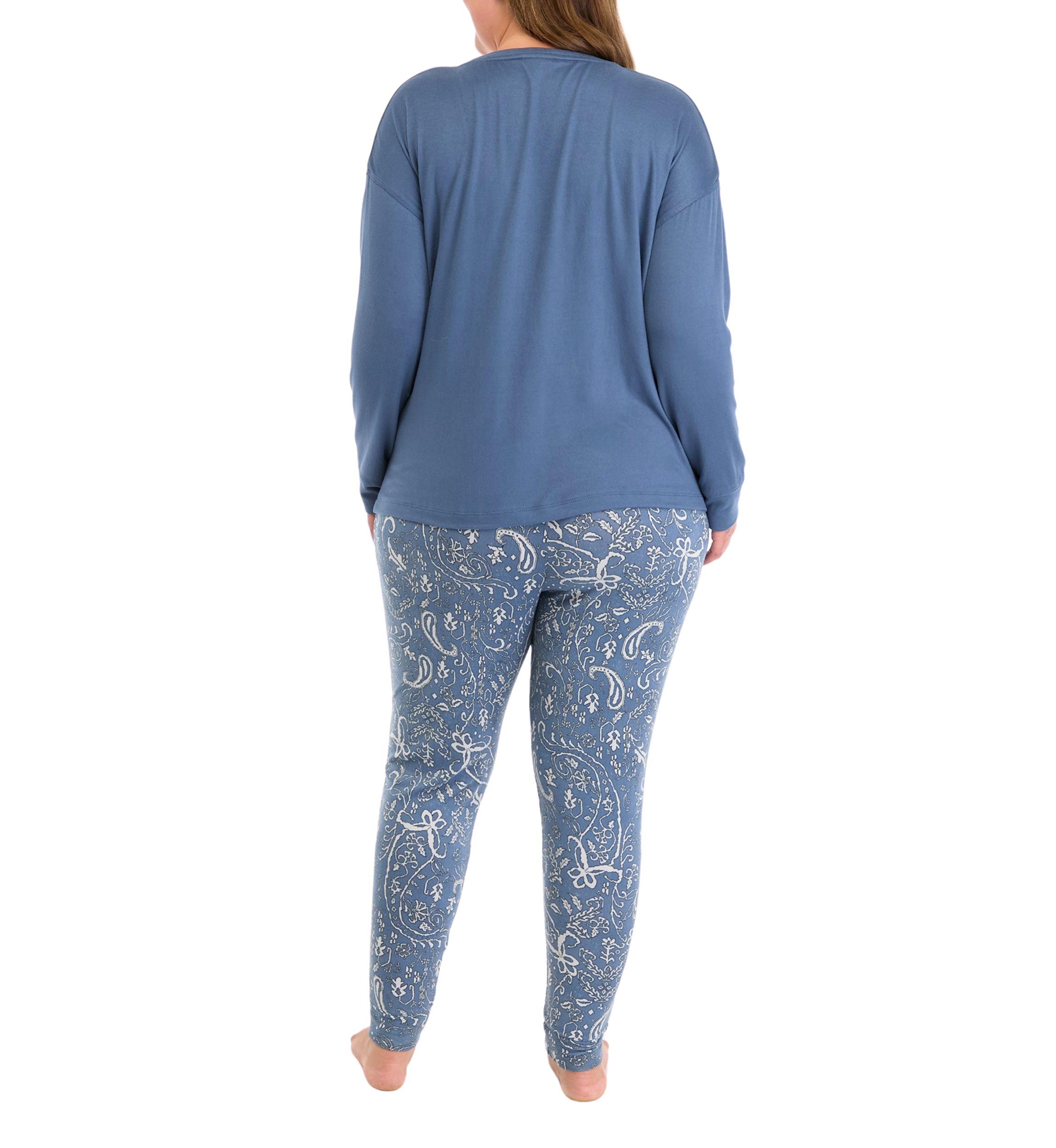 Plus Size Folded Brushed Knit Jogger Set