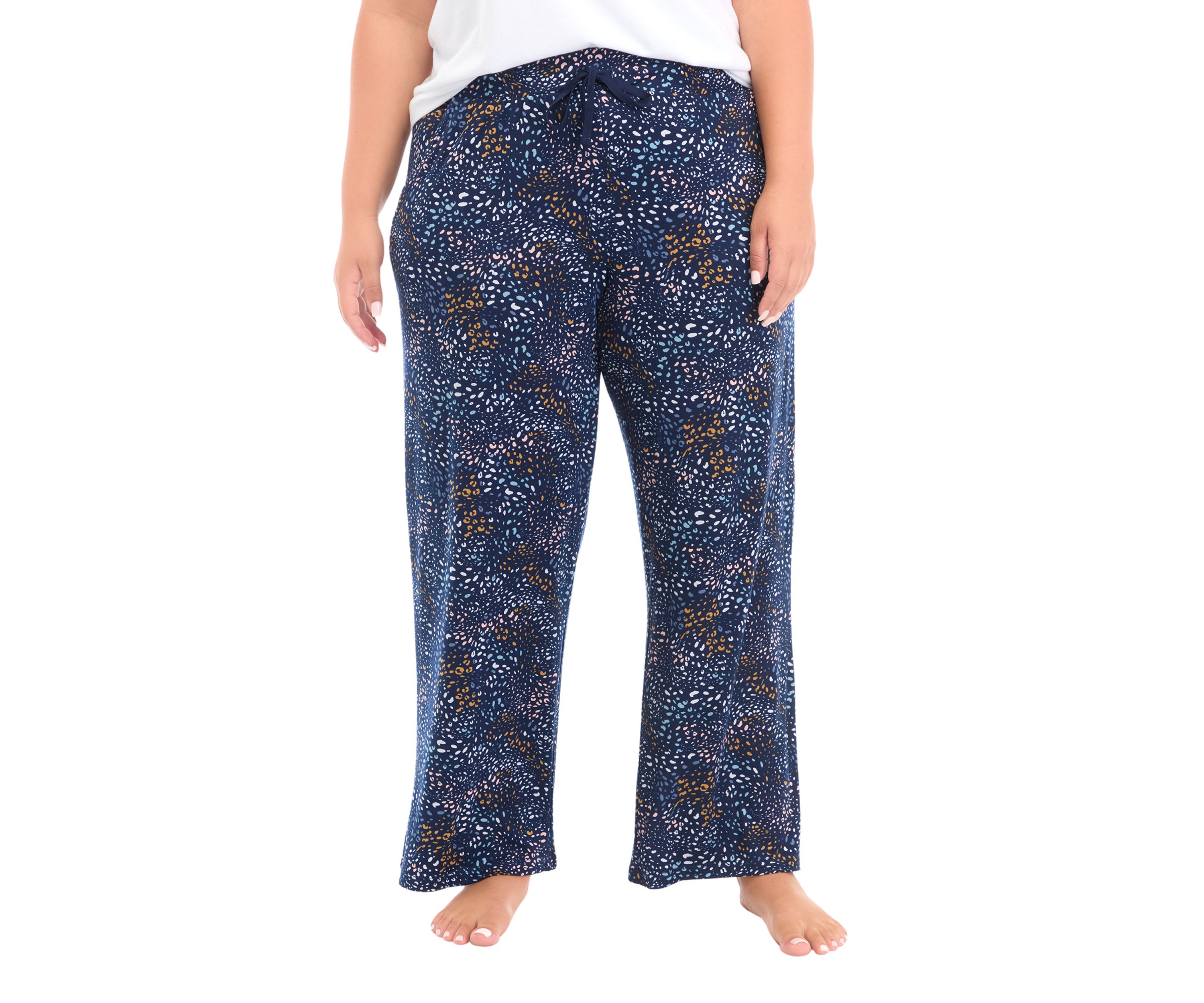 Plus Size Printed Pajama Pants