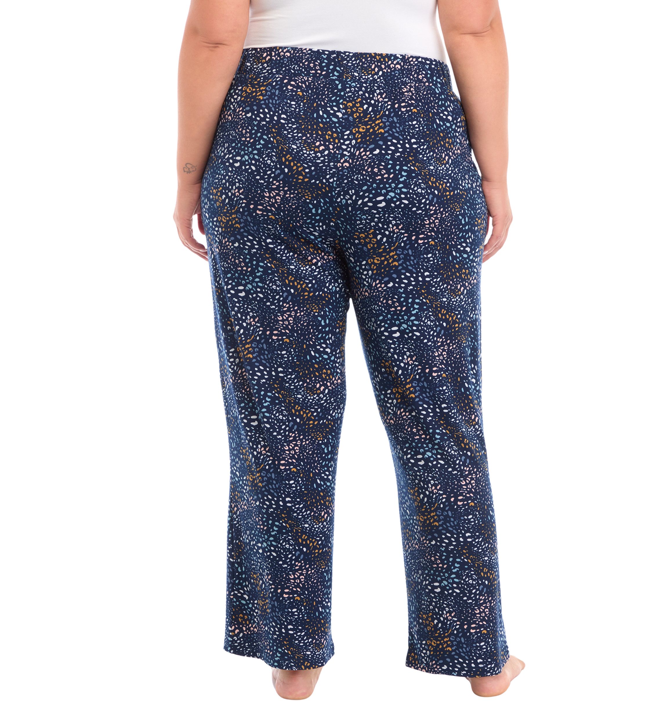 Plus Size Printed Pajama Pants