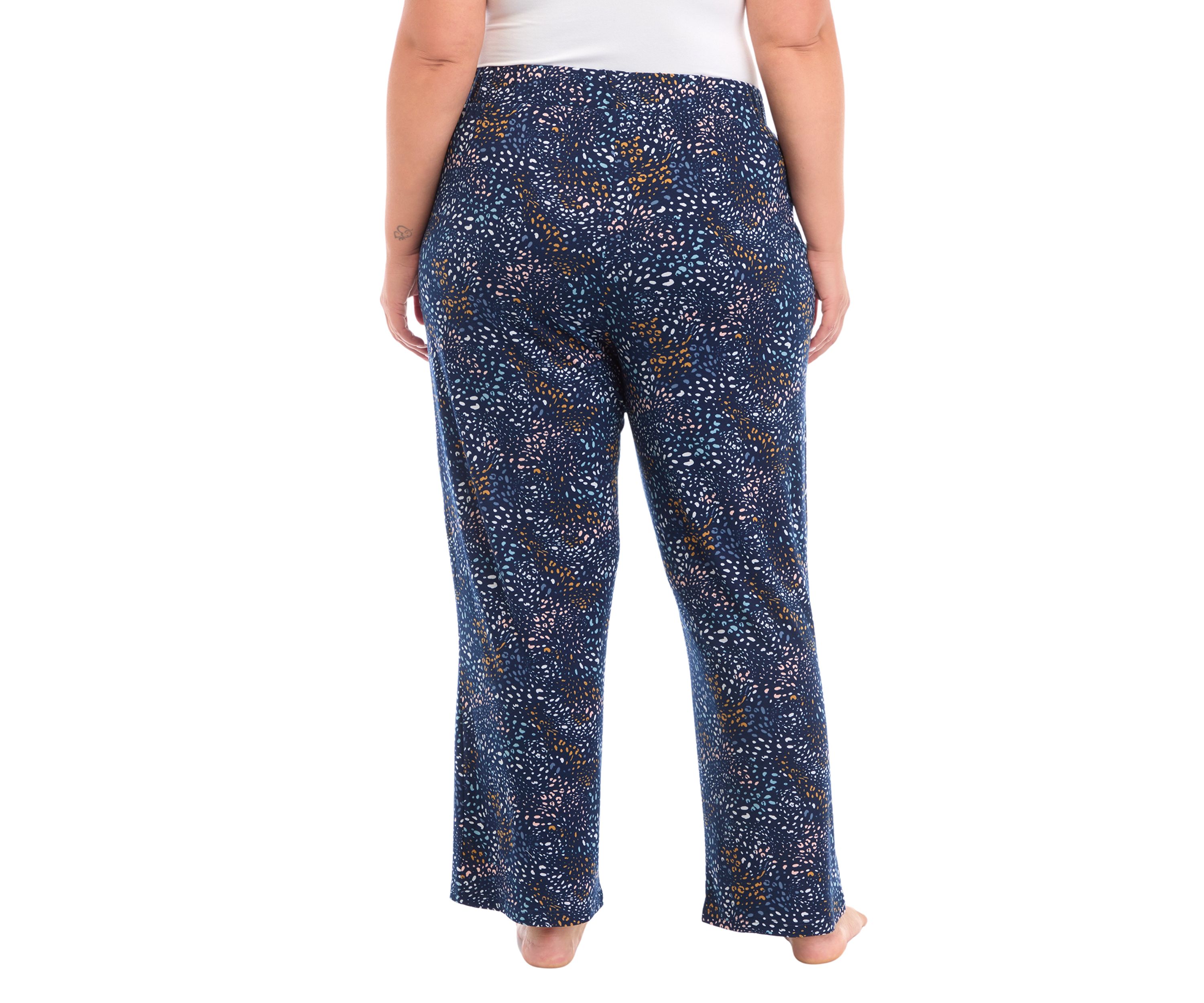 Plus Size Printed Pajama Pants