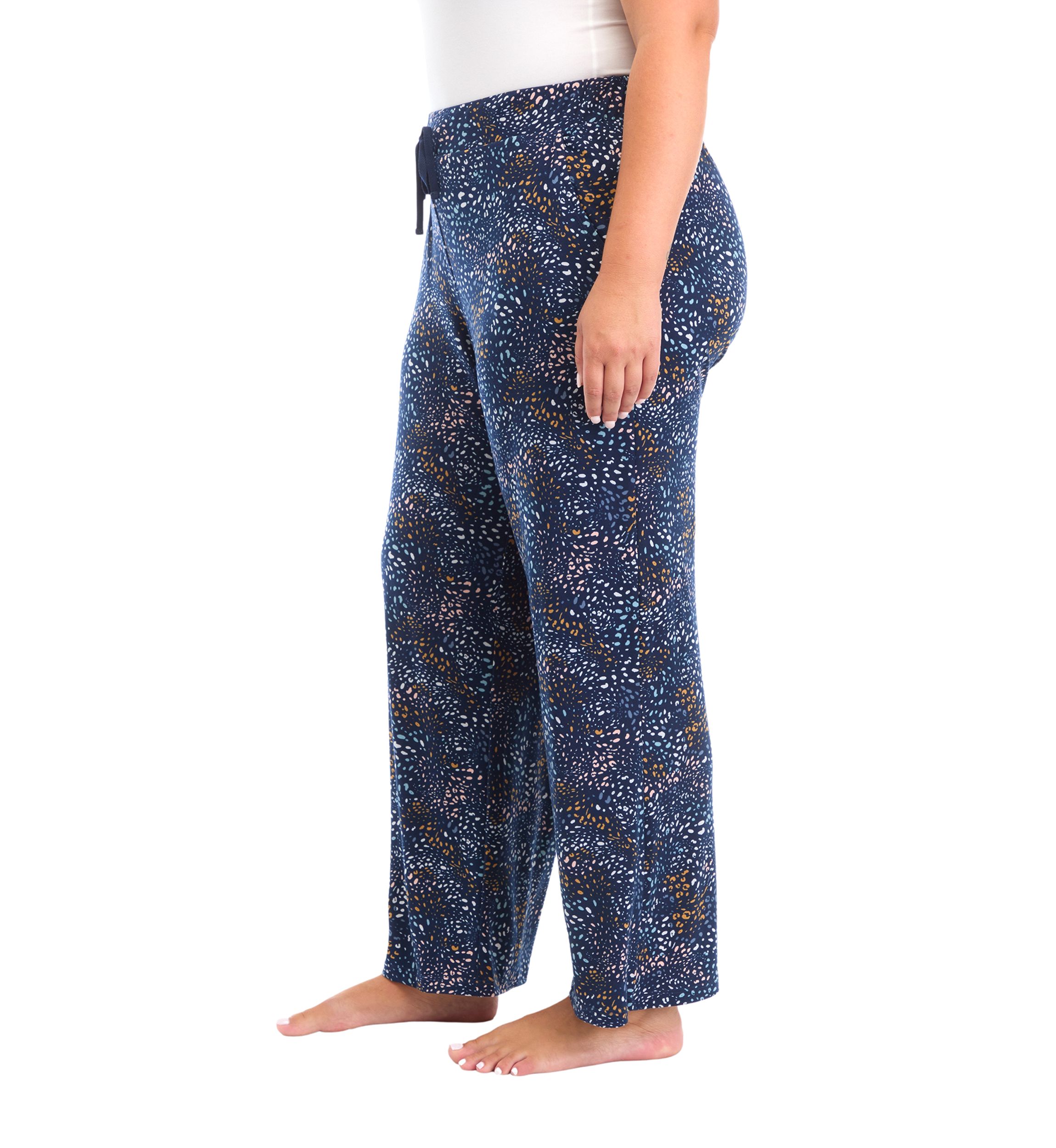 Plus Size Printed Pajama Pants