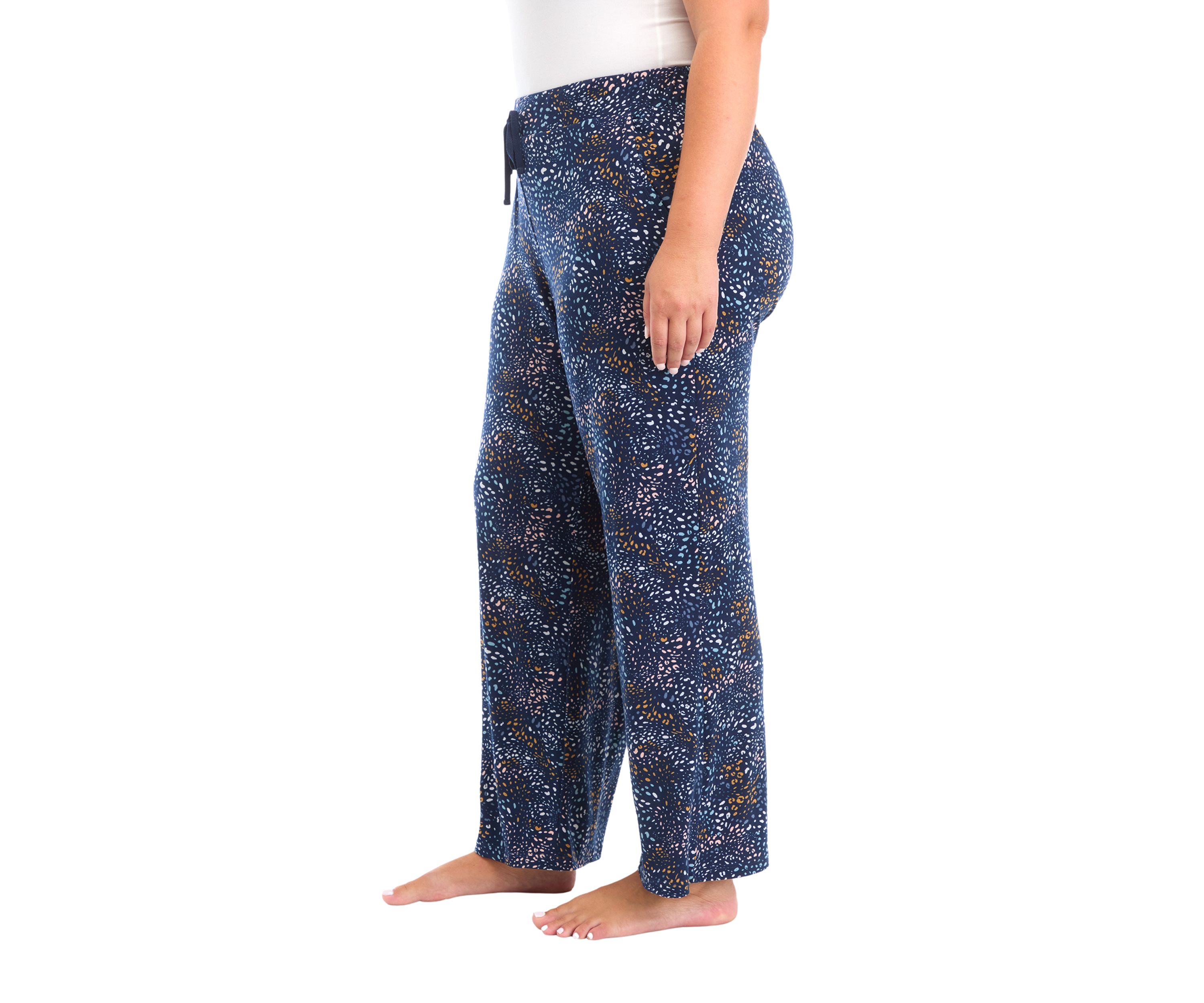 Plus Size Printed Pajama Pants