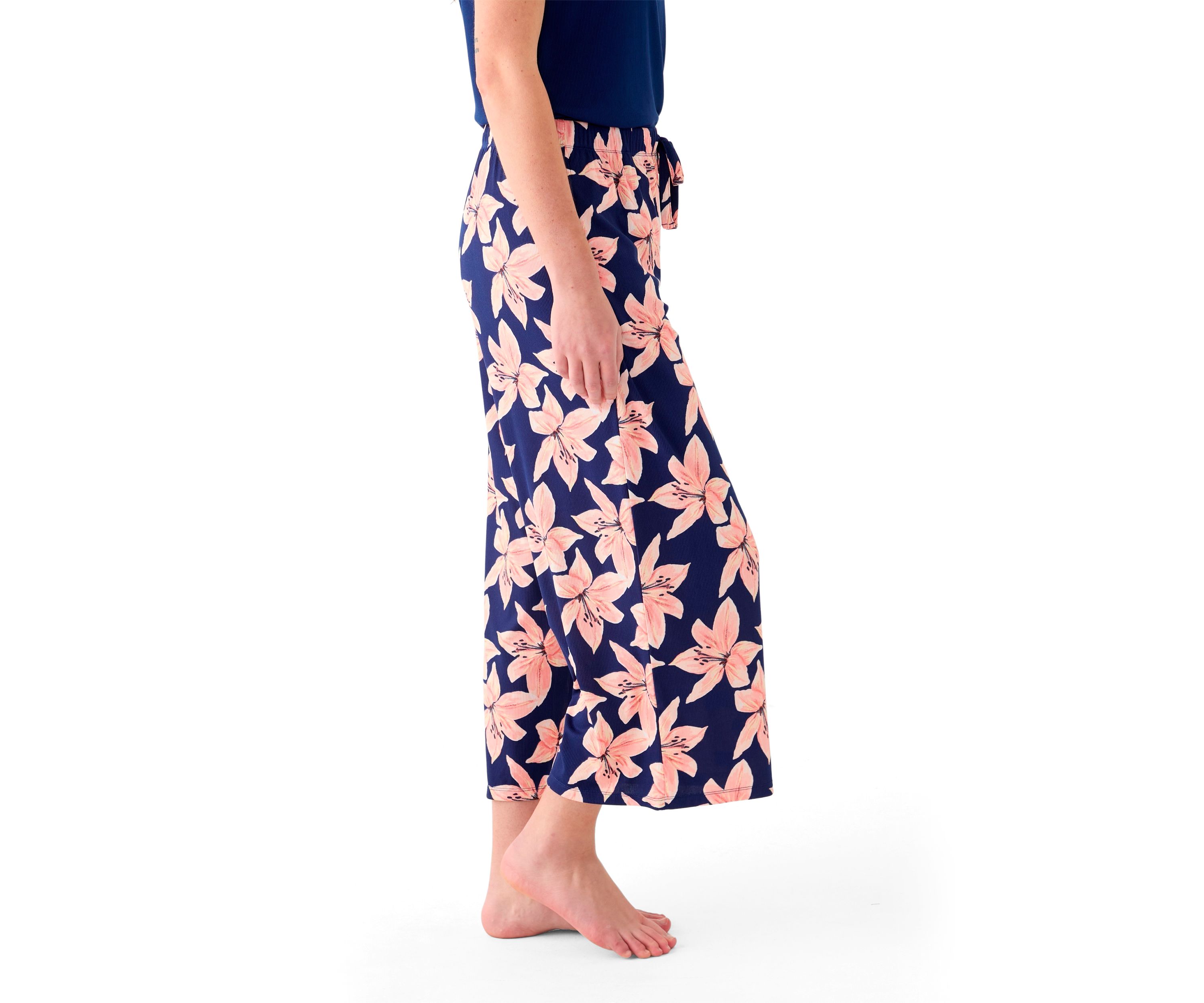 Womens Wide Leg Sleep Pants