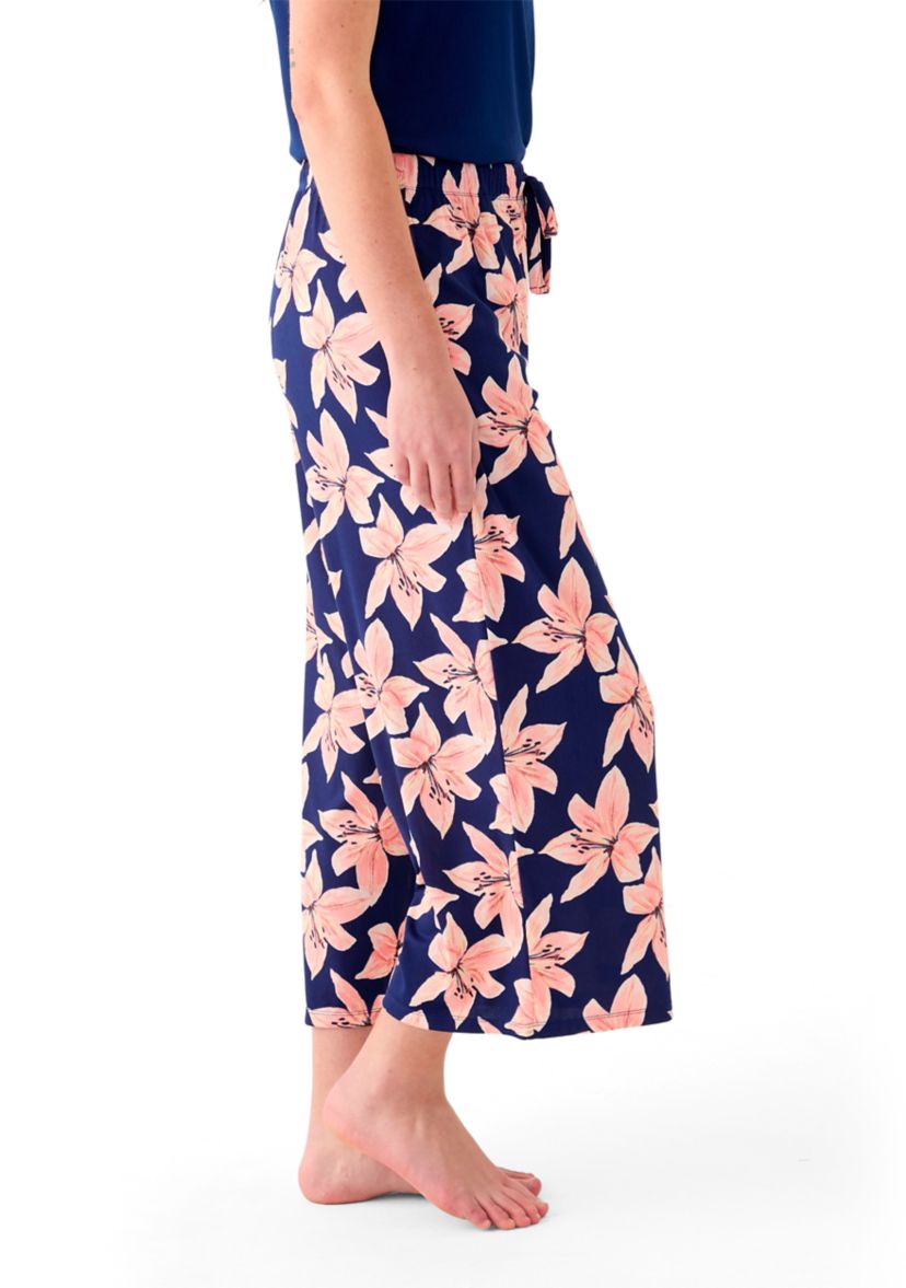 Womens Wide Leg Sleep Pants