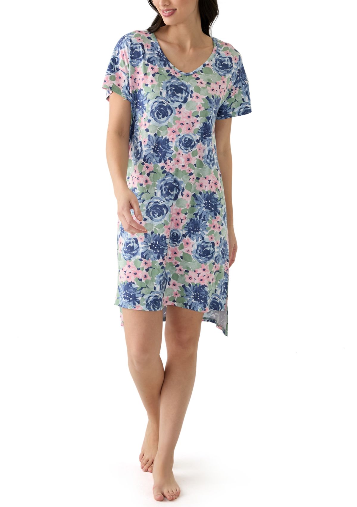 Short Sleeve Printed Sleepshirt