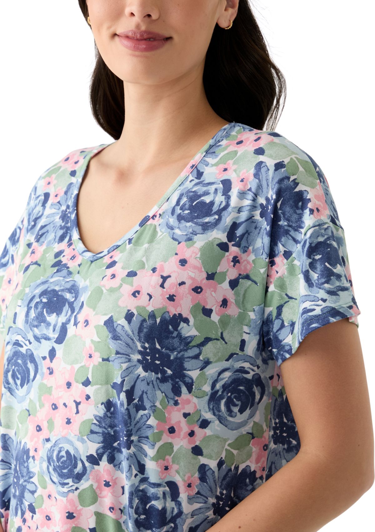 Short Sleeve Printed Sleepshirt