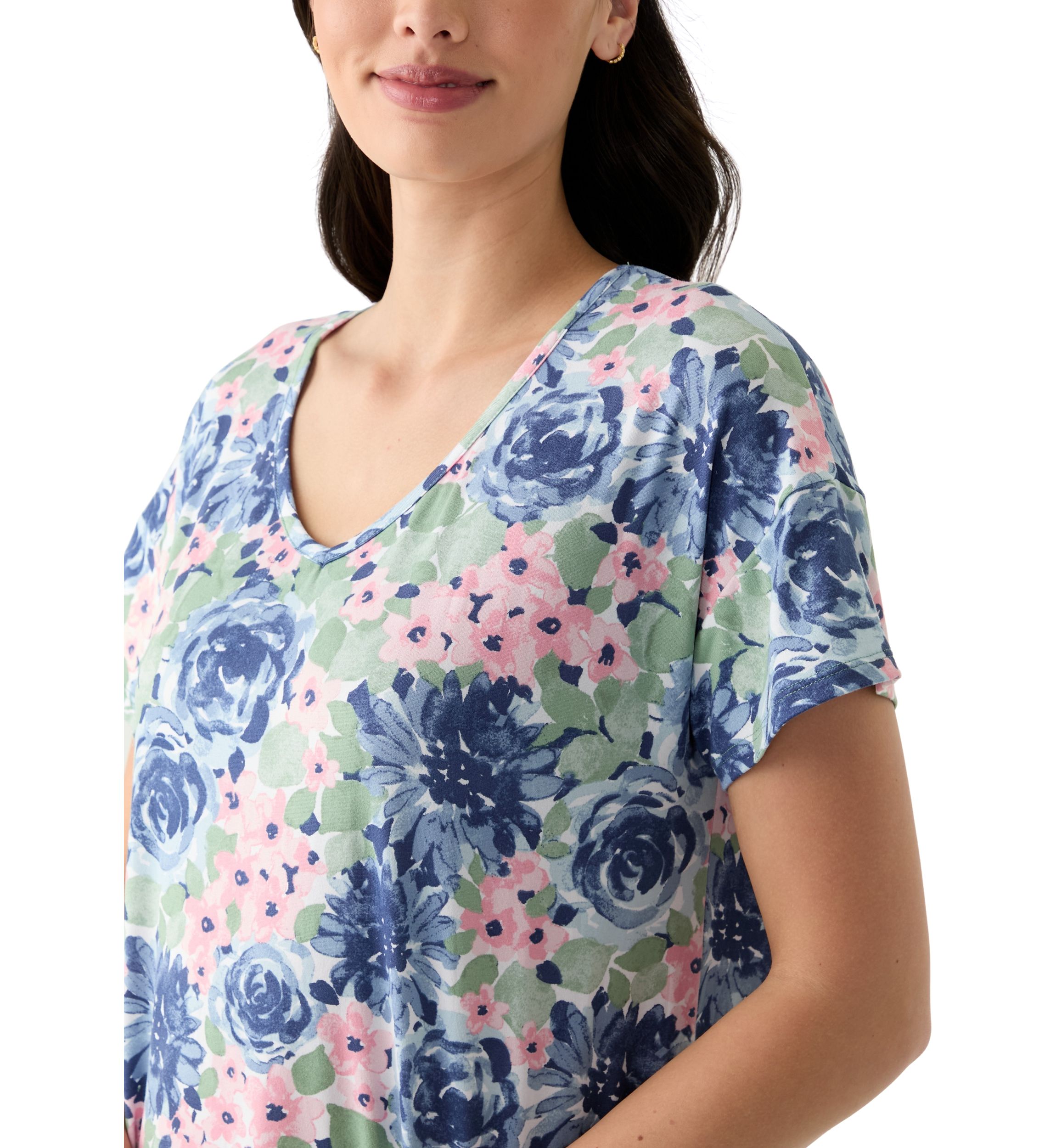 Short Sleeve Printed Sleepshirt