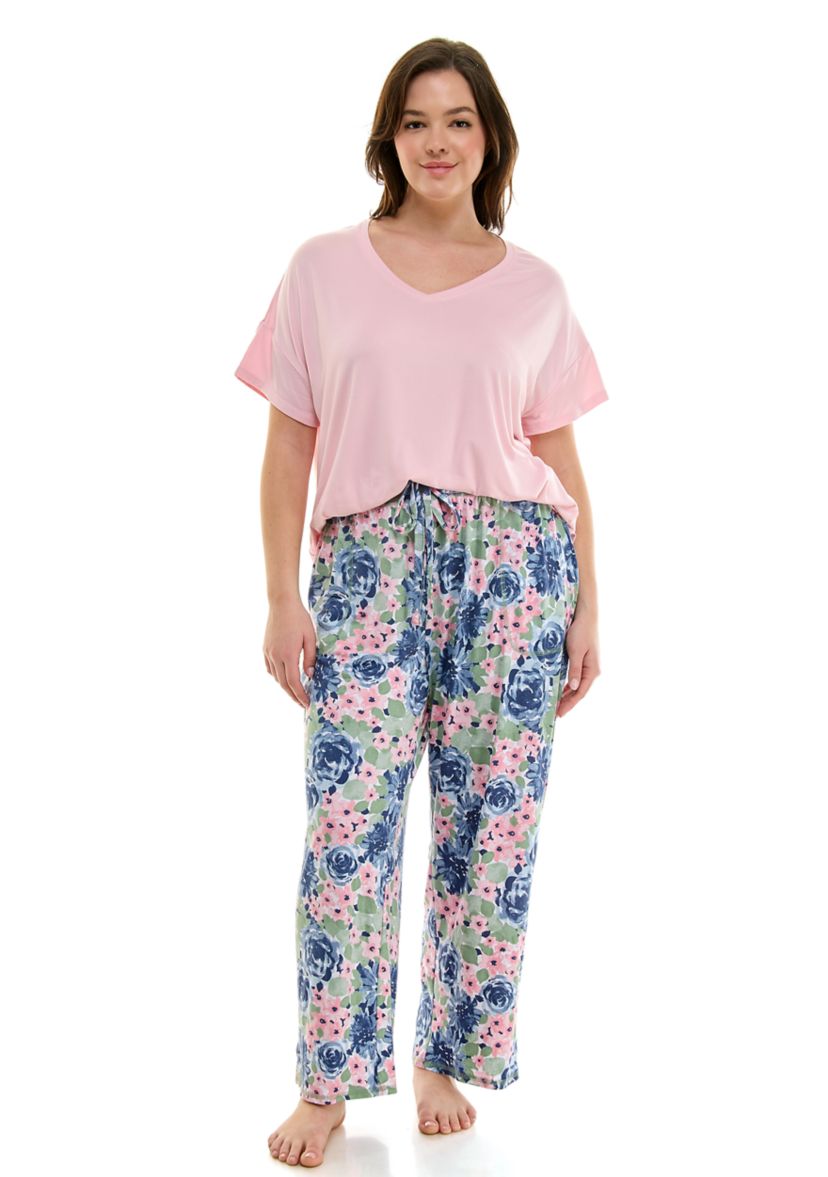 Plus Size Lush Luxe Capri Pajama Pants
