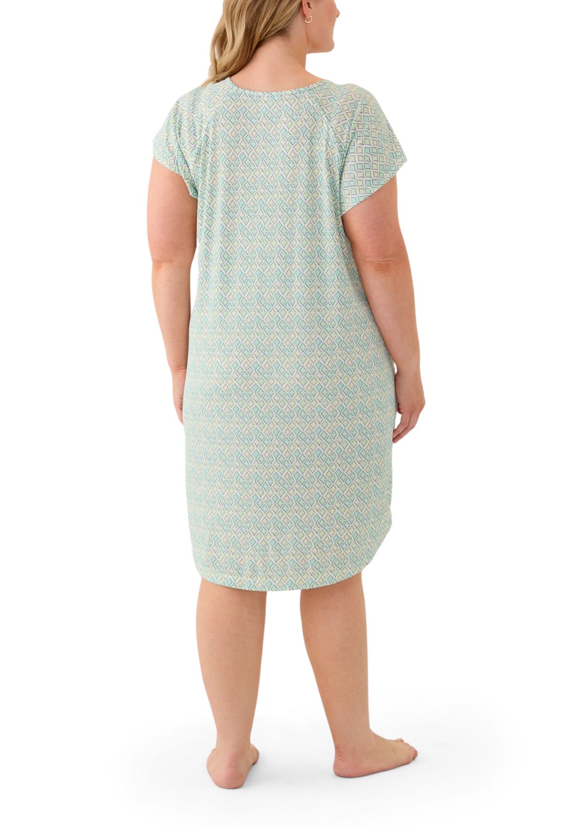Plus Size Short Sleeve Nightie 