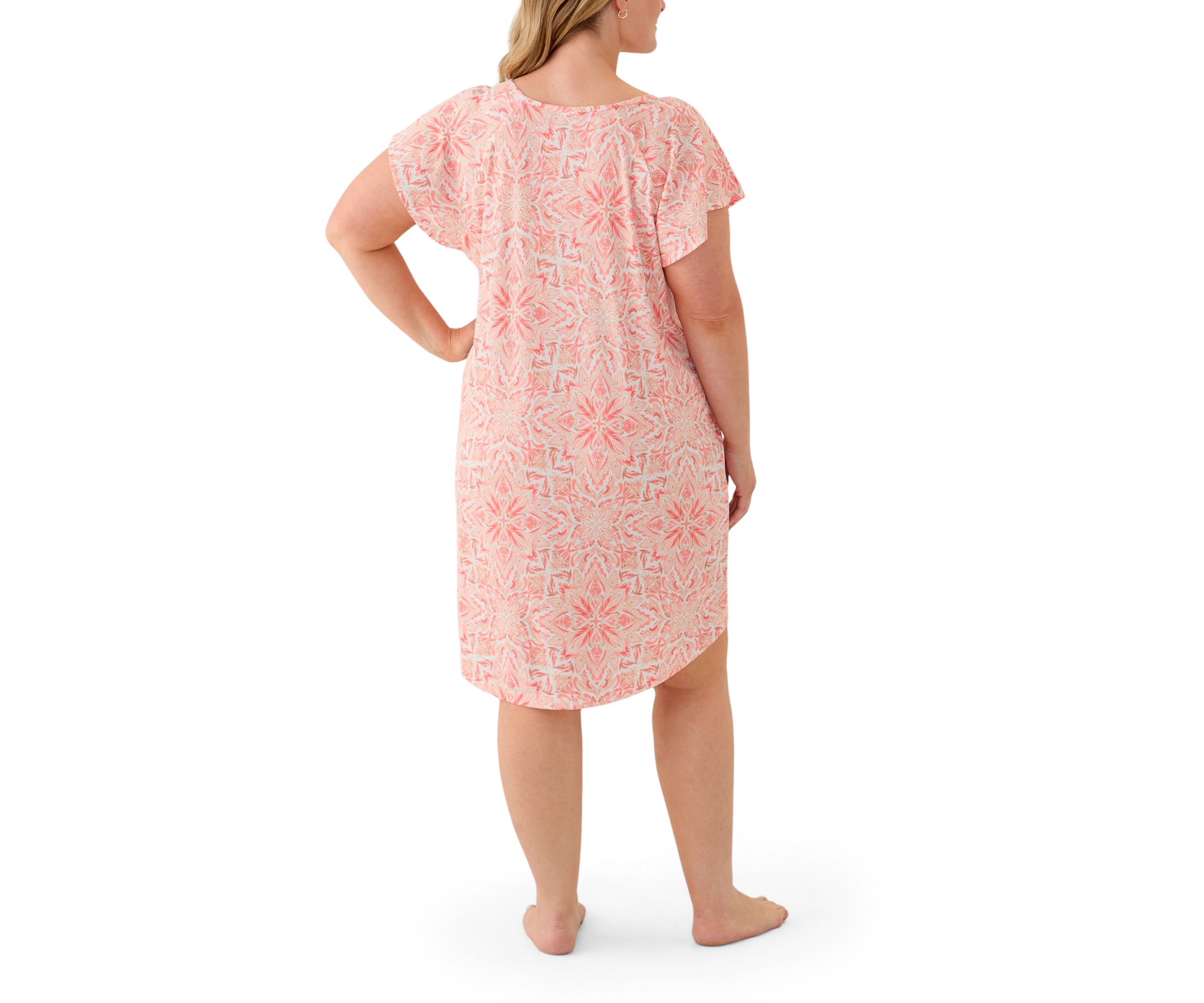 Plus Size Short Sleeve Nightie 
