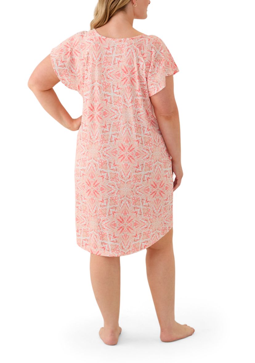 Plus Size Short Sleeve Nightie 