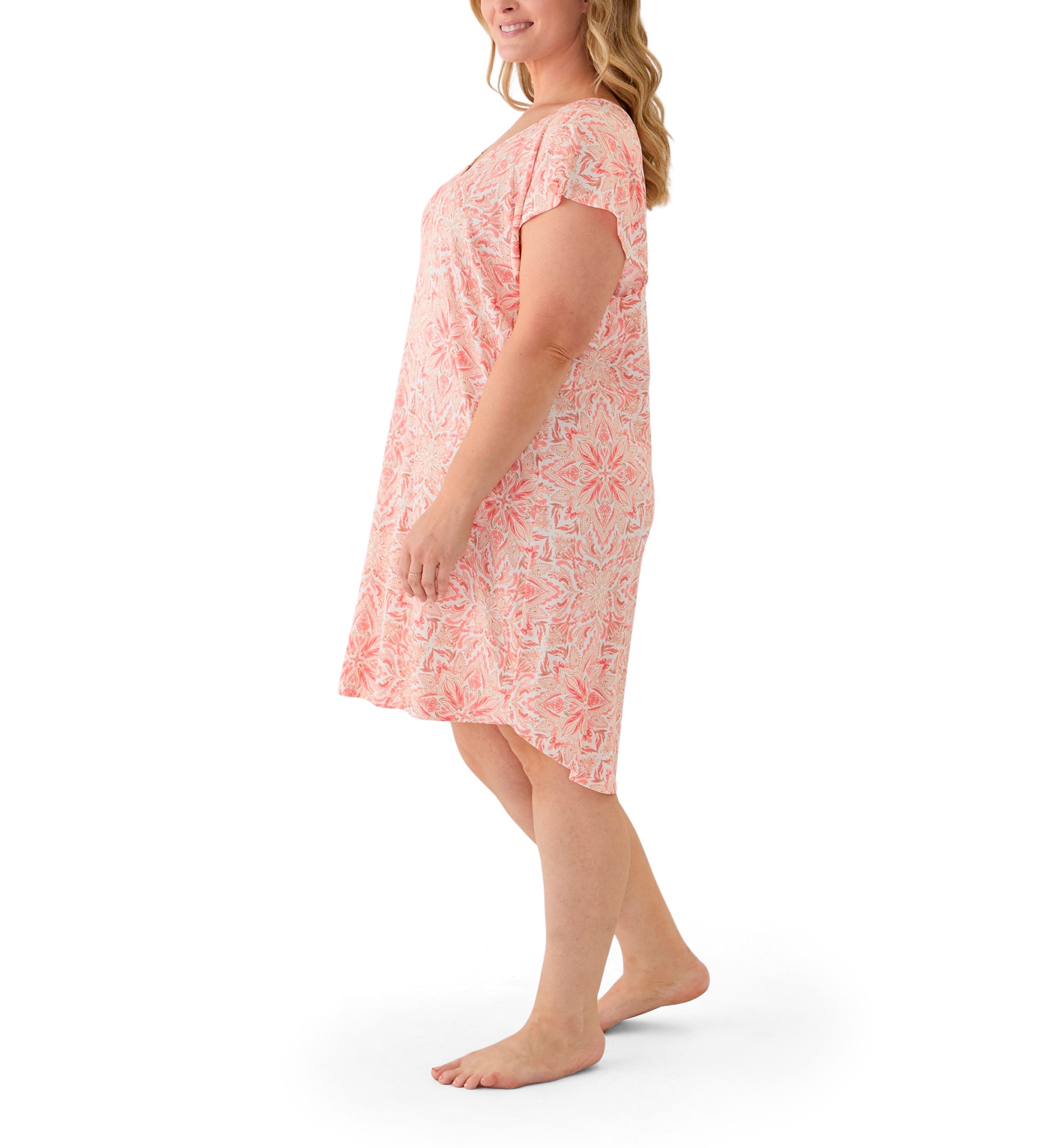 Plus Size Short Sleeve Nightie 