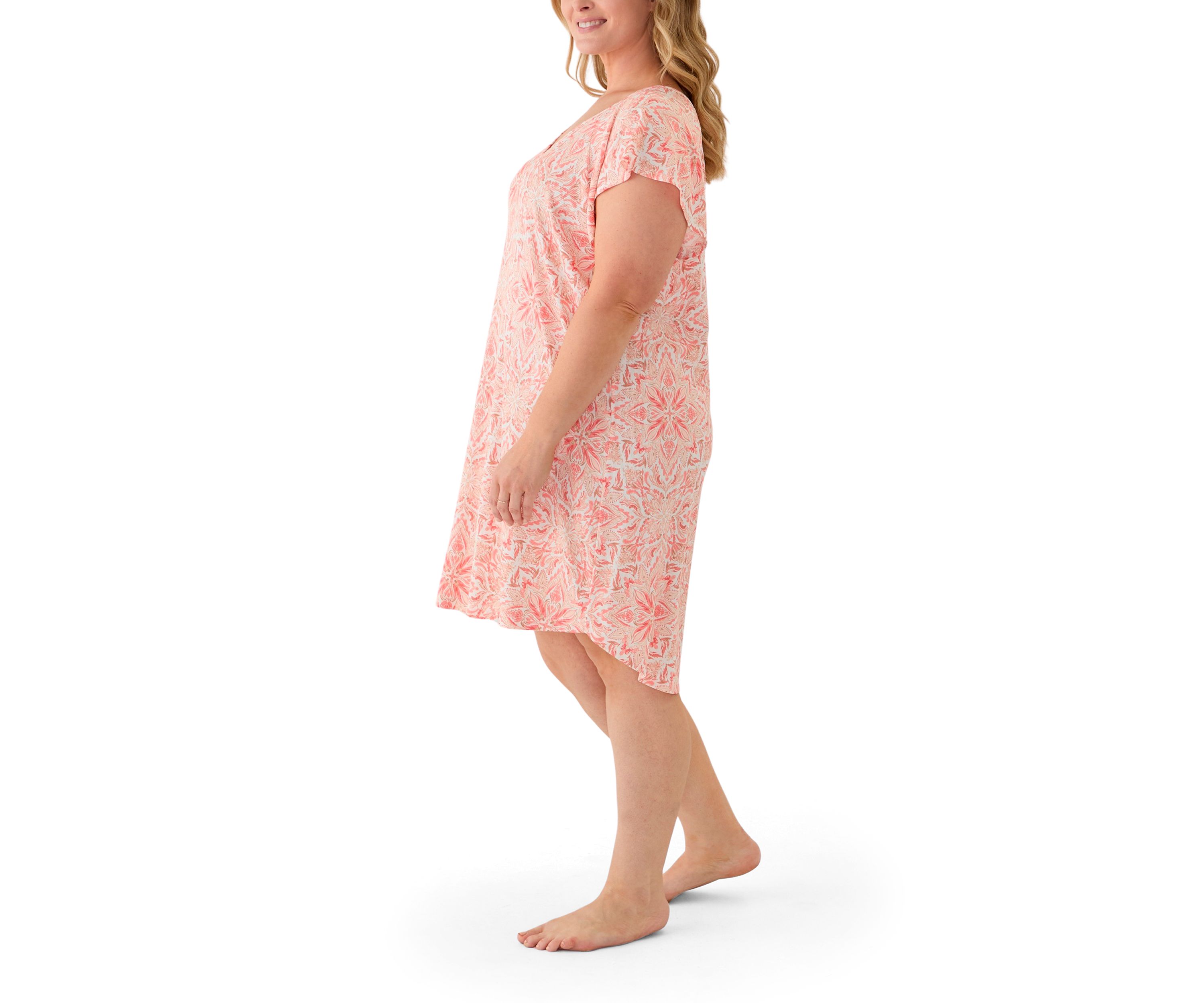Plus Size Short Sleeve Nightie 