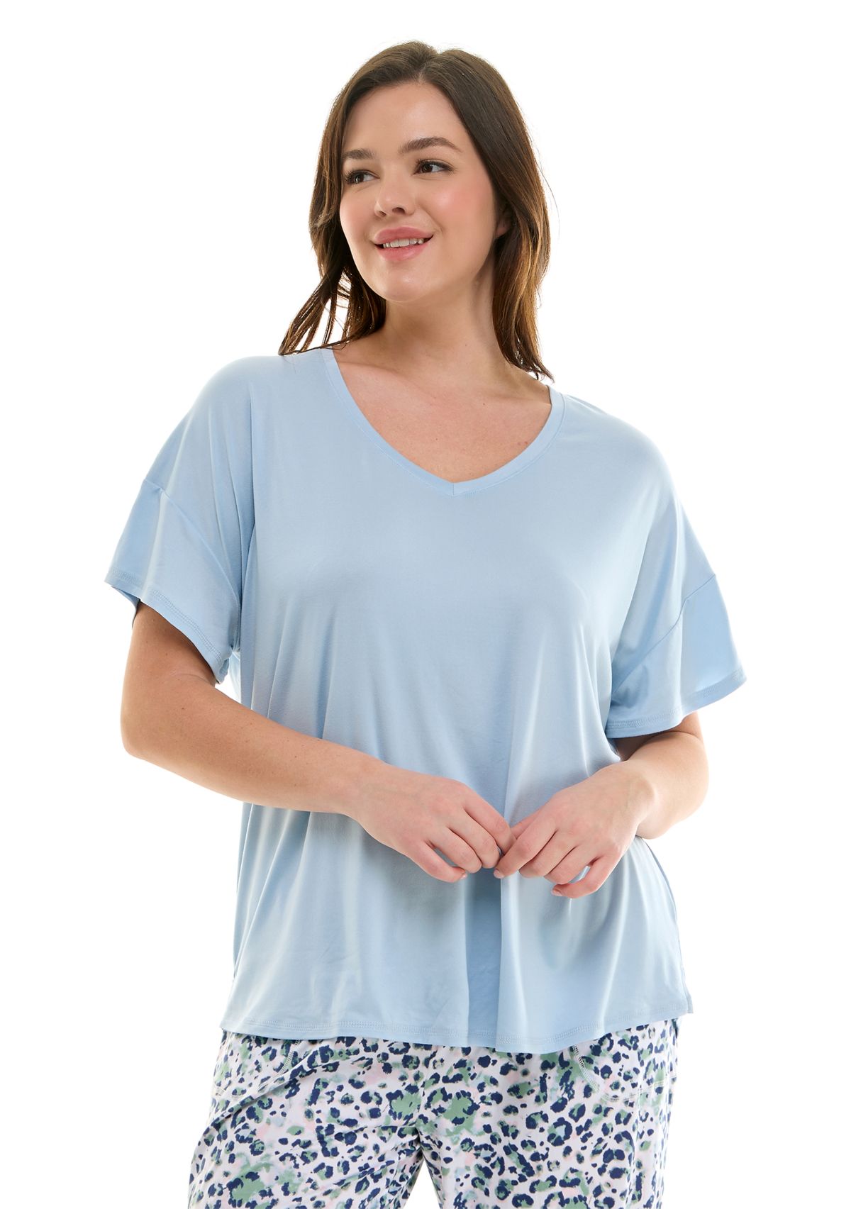 Plus Size Short Sleeve Lush Luxe Sleep T-Shirt