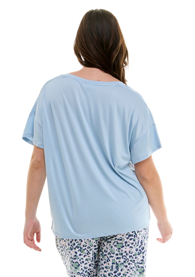 Plus Size Short Sleeve Lush Luxe Sleep T-Shirt