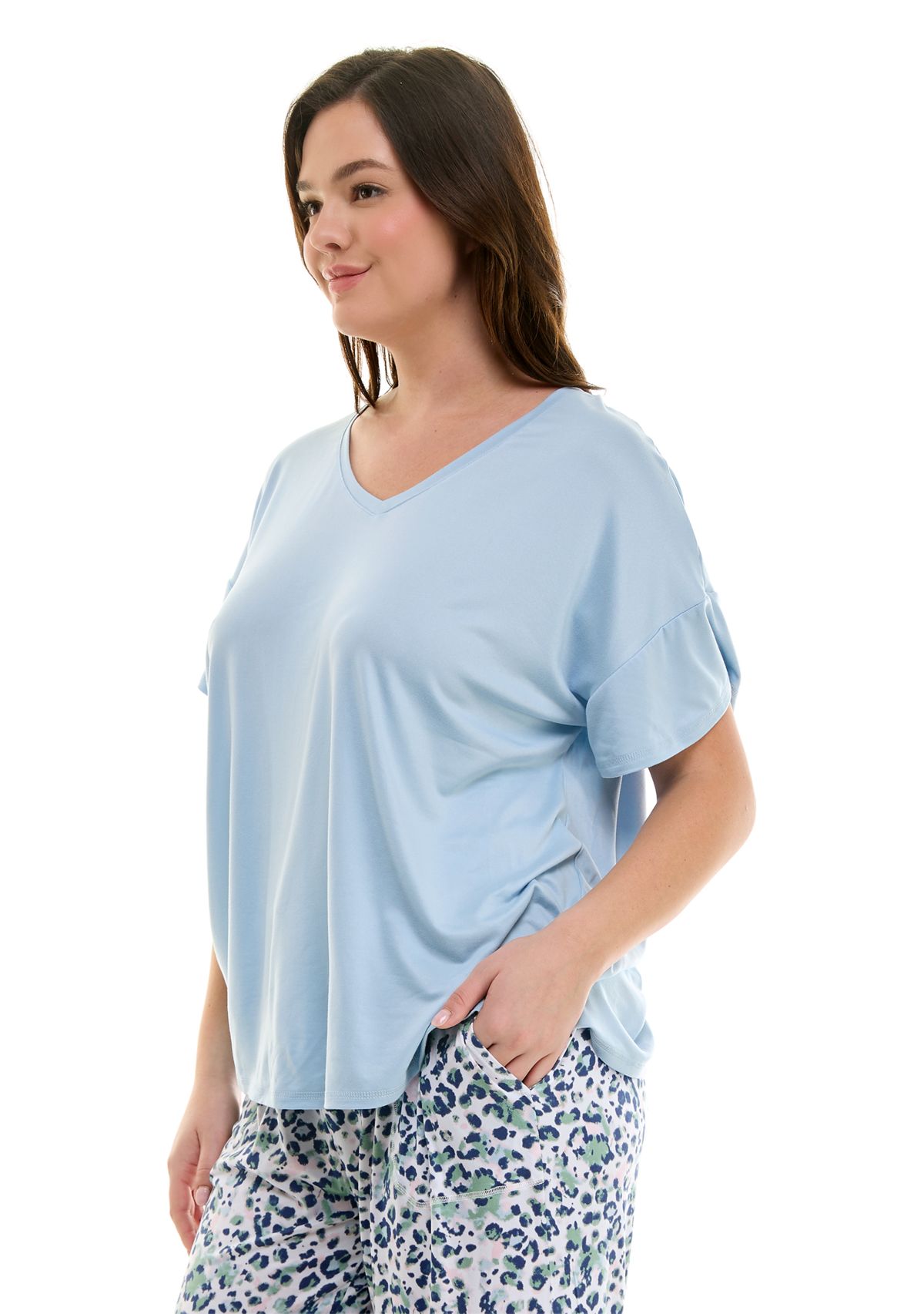Plus Size Short Sleeve Lush Luxe Sleep T-Shirt
