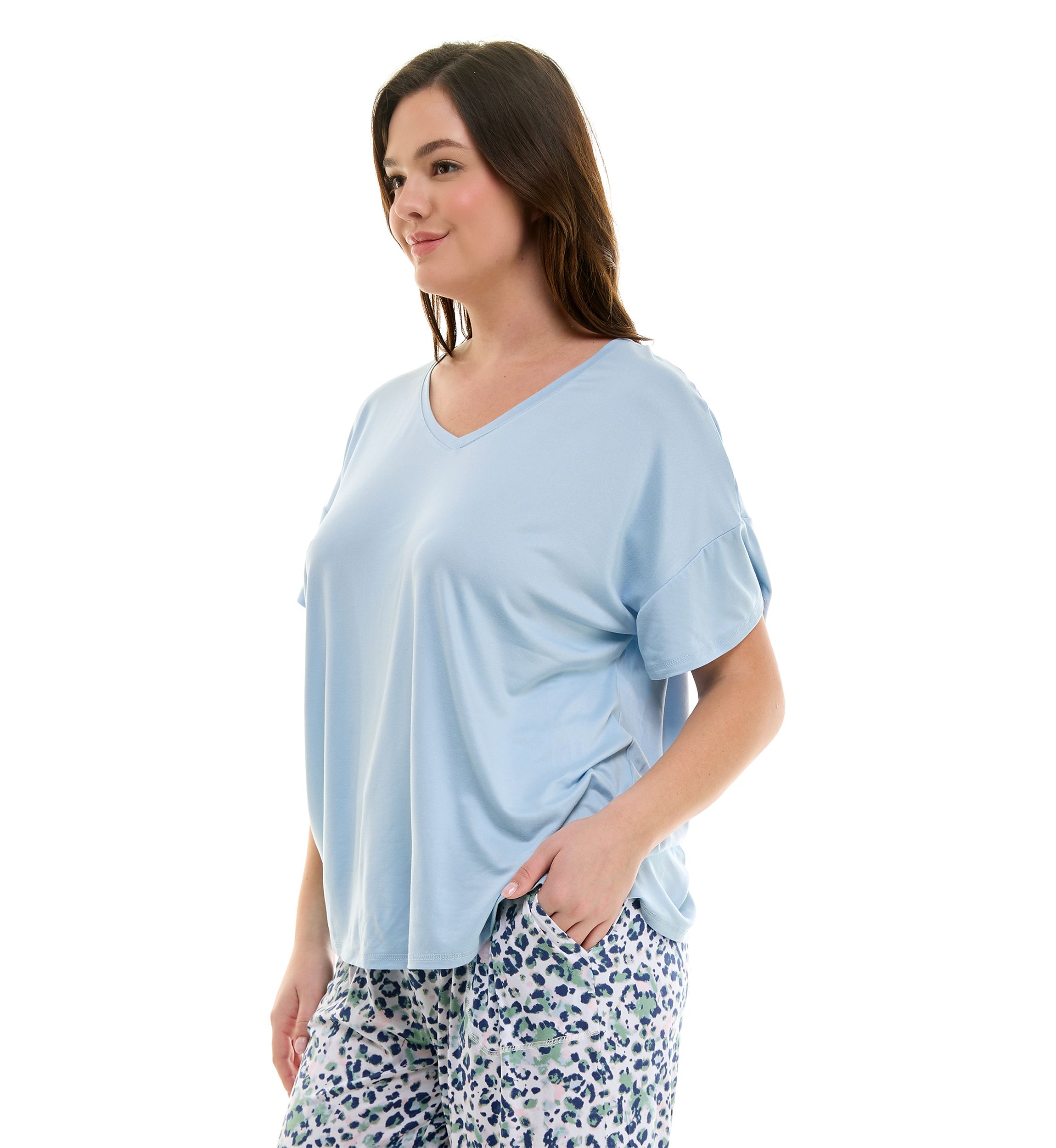 Plus Size Short Sleeve Lush Luxe Sleep T-Shirt