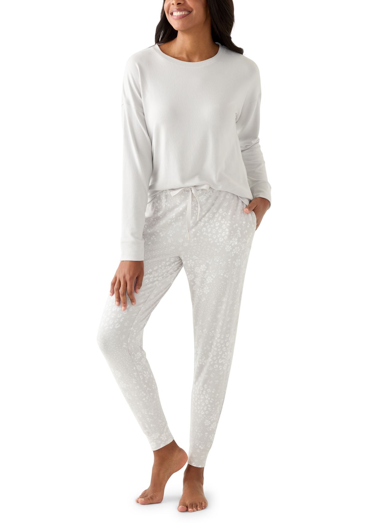 Knit Folded Pajama Set 