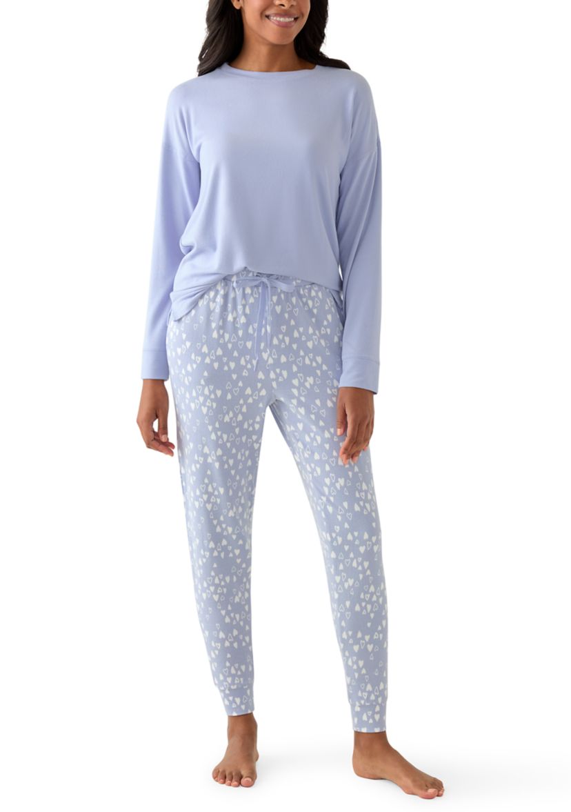 Knit Folded Pajama Set 